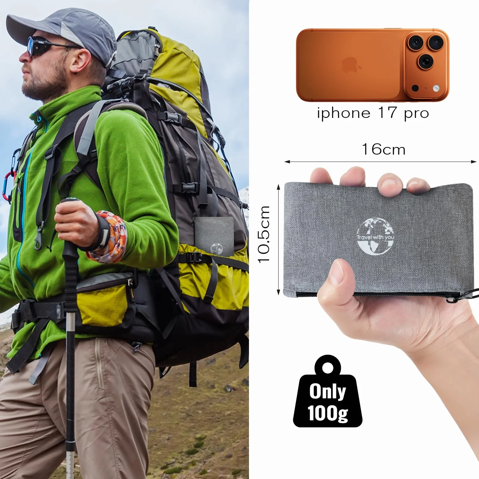 Poduszka Kempingowa Dmuchana i Nadmuchiwana Lekka i Kompaktowa, Poduszka Podróżna z Ergonomicznym Wsparciem na Biwak, Backpacking, Wędrówki i Plażę, Akcesoria Campingowe (Czarny)