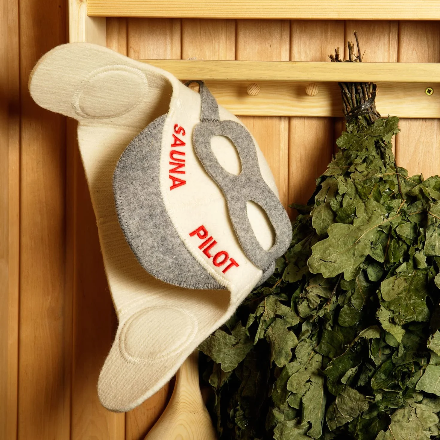 Czapka pilotka do sauny, 100% organiczna wełna, filcowa czapka do sauny, ochraniacz włosów, akcesoria do sauny, haftowany kapelusz, rosyjska czapka do sauny, akcesoria do sauny, prezenty do