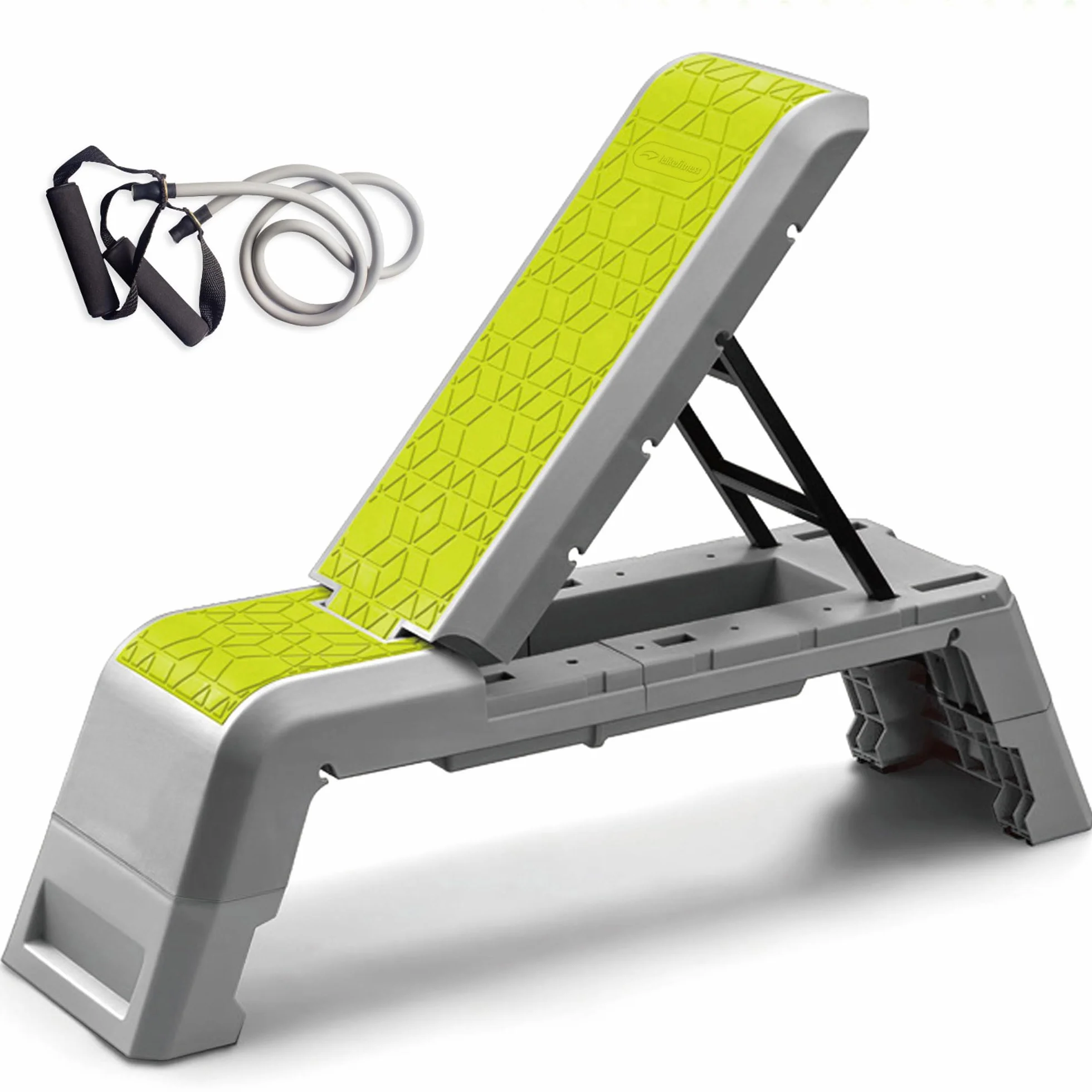 leikefitness Wielofunkcyjna deska aerobowa ze sznurkiem, platforma treningowa, regulowana ławka do hantli, profesjonalny sprzęt fitness do domowej siłowni..