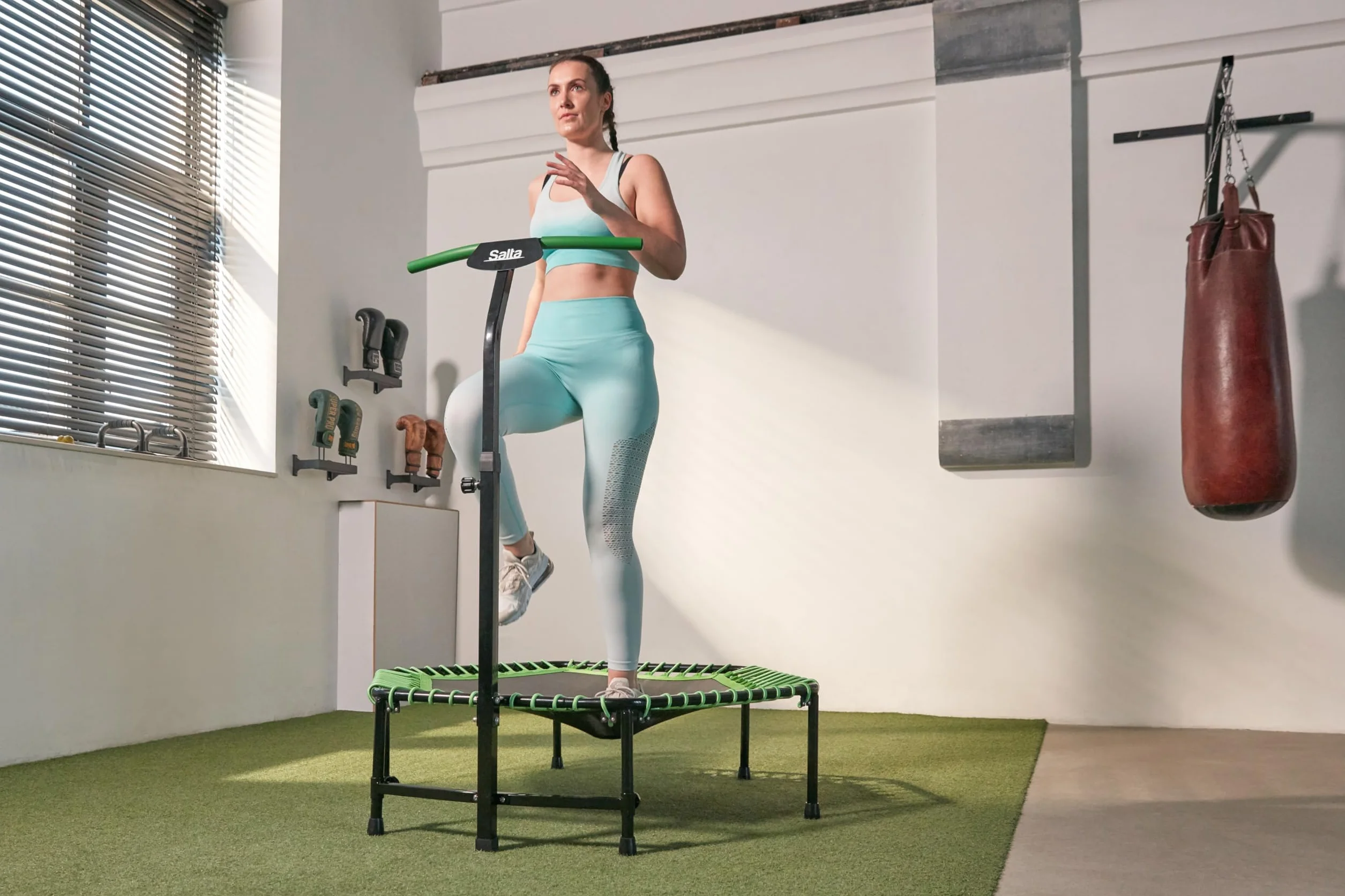 Salta Fitness trampolina fitness z uchwytem ø 128 cm