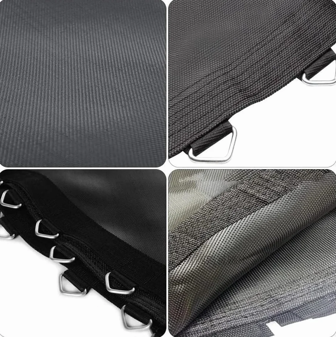 Okrągły materac do trampoliny, mata do skakania na zewnątrz Siatkowa rozciągliwa tkanina PP Jump Pad do domowych akcesoriów do trampolin(16FT)