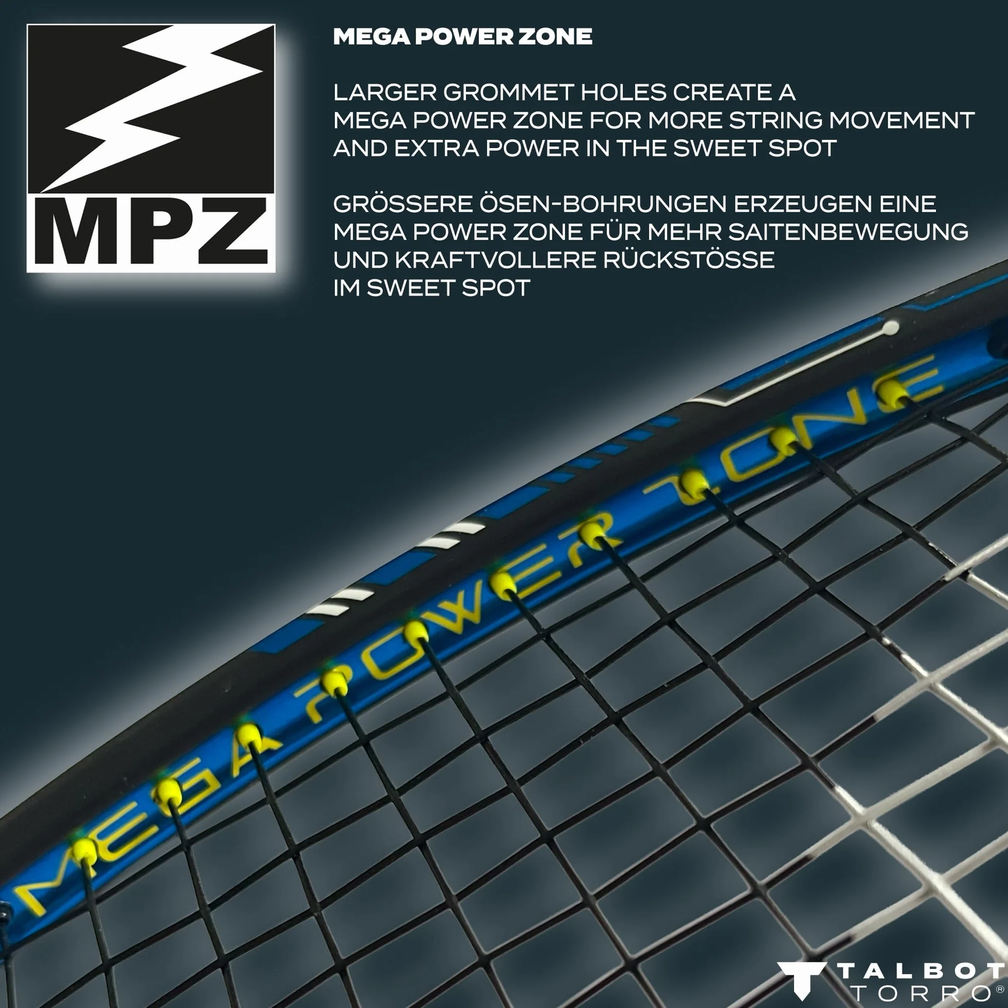 Talbot Torro Isoforce 9051 Badminton rakieta, ultra carbon4 ze wzmocnieniem kevlar, doskonała rakieta dla profesjonalistów w dziedzinie badmintonów, 439567