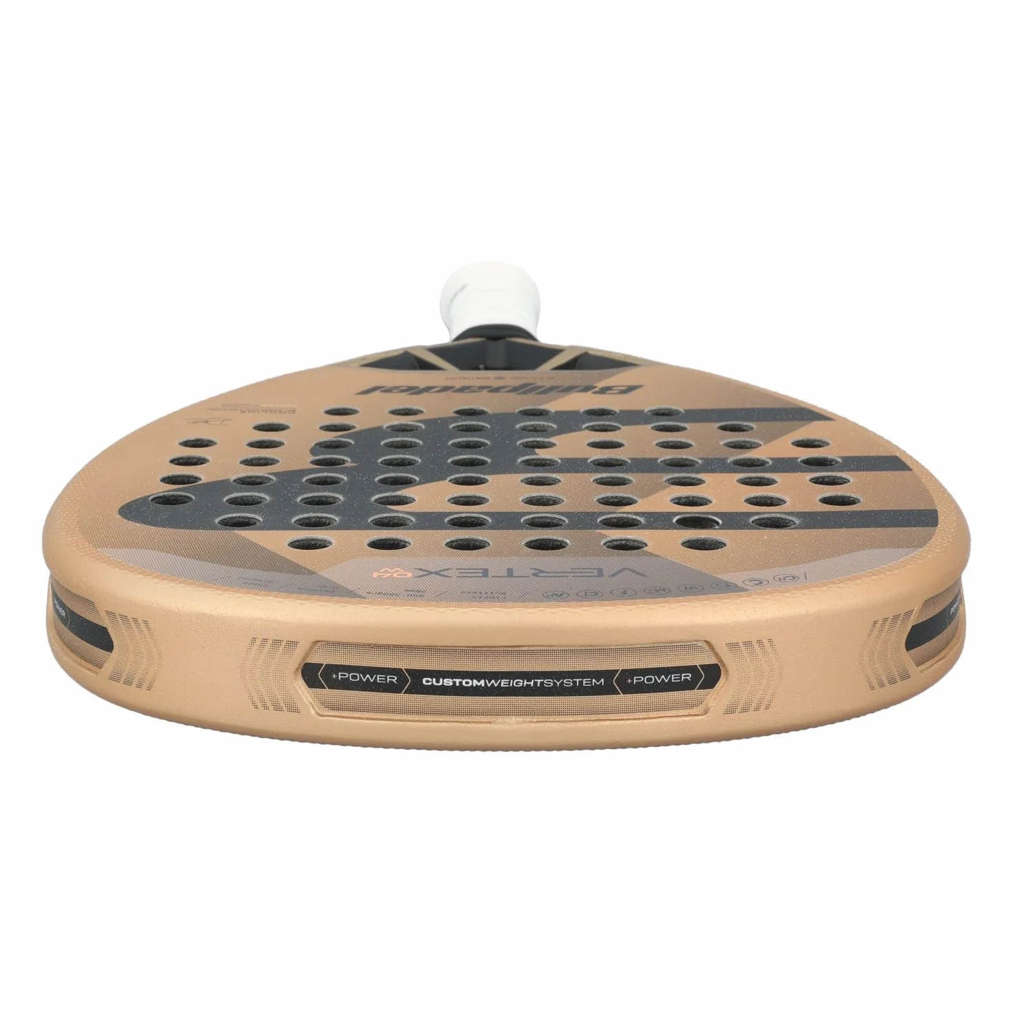 Bullpadel Vertex 04 W 25 Struny Rakieta do Padela Złota Czarna