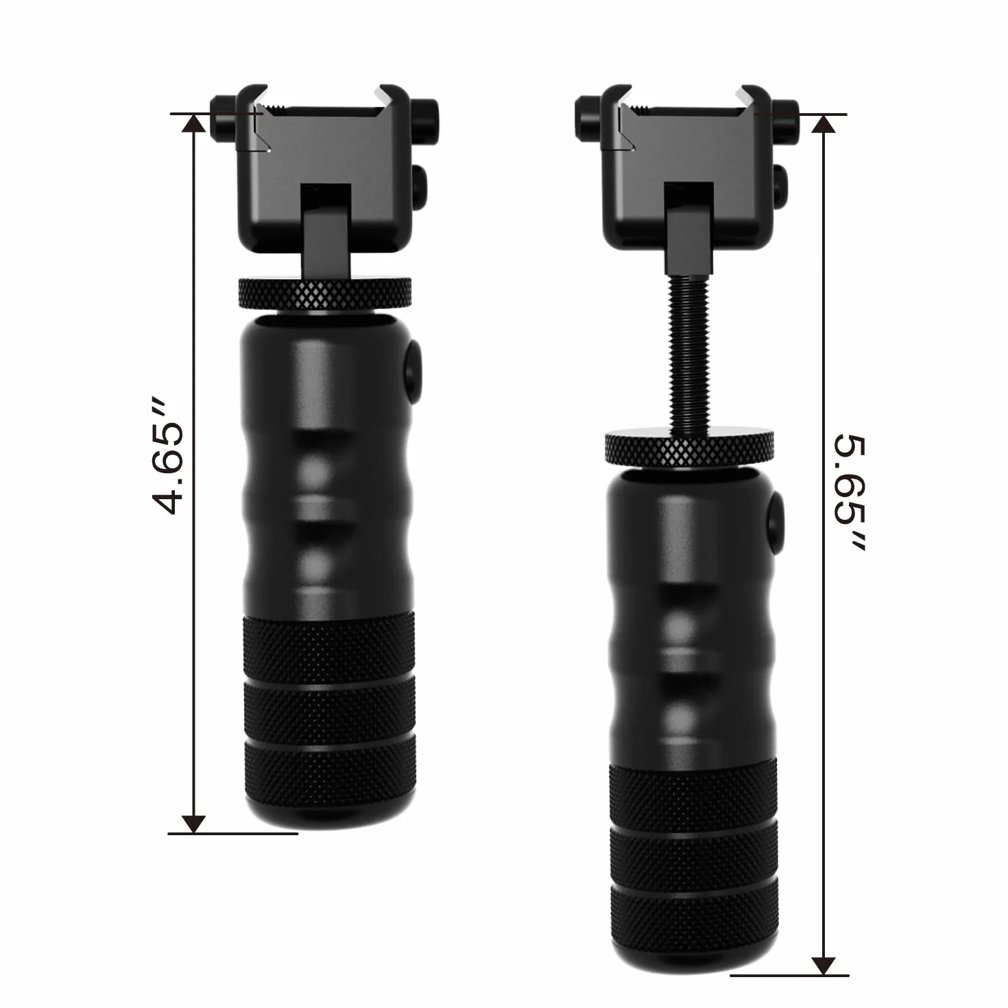 Picatinny Monopod z regulacją wysokości 11,8-14,4 cm precyzyjny