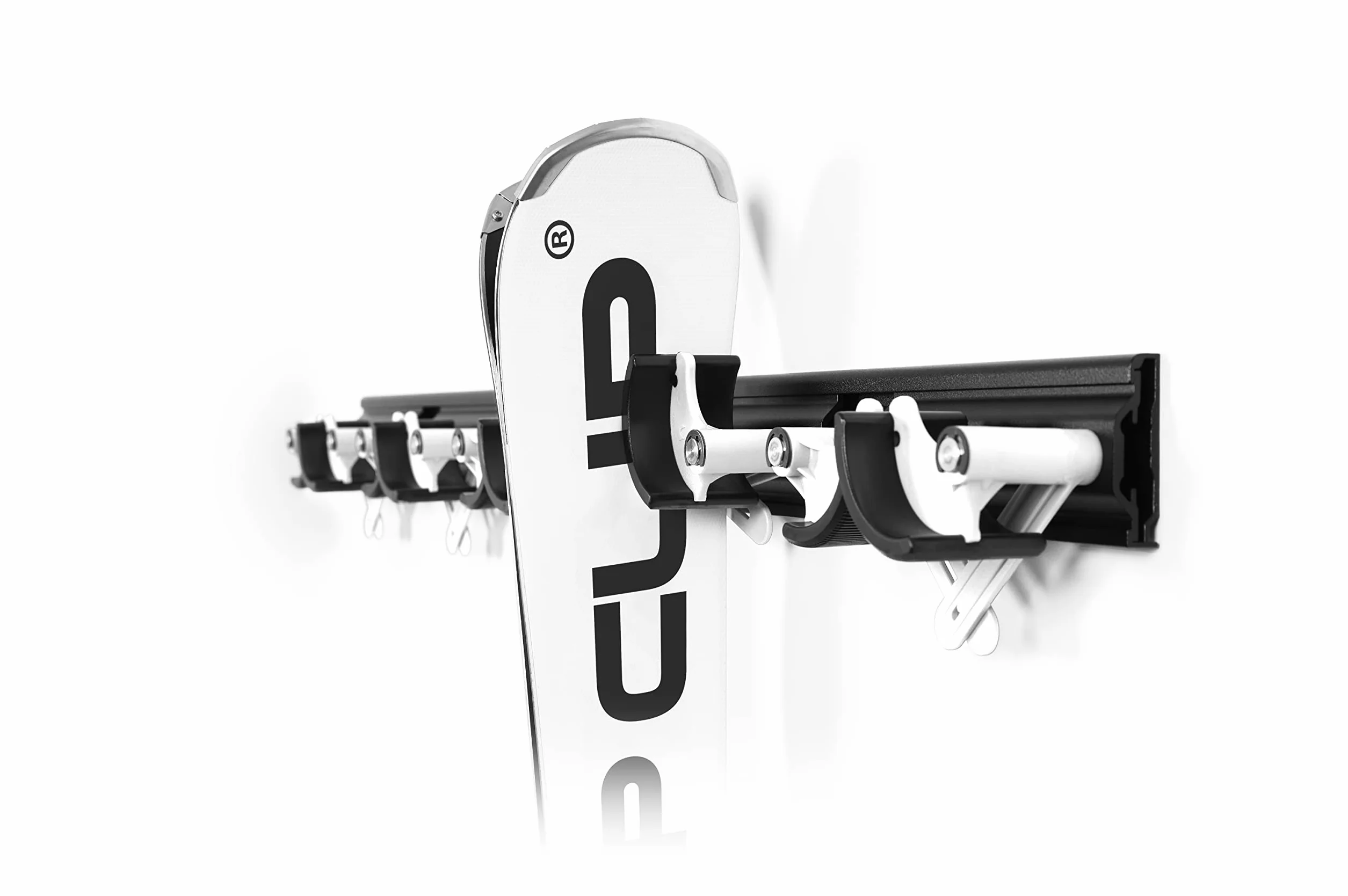 Regular5 A | uniwersalny uchwyt | uchwyt na narty | uchwyt na deskę snowboardową | uchwyt ścienny | uchwyt na narzędzia | wykonany z aluminium i tworzywa sztucznego wzmocnionego włóknem