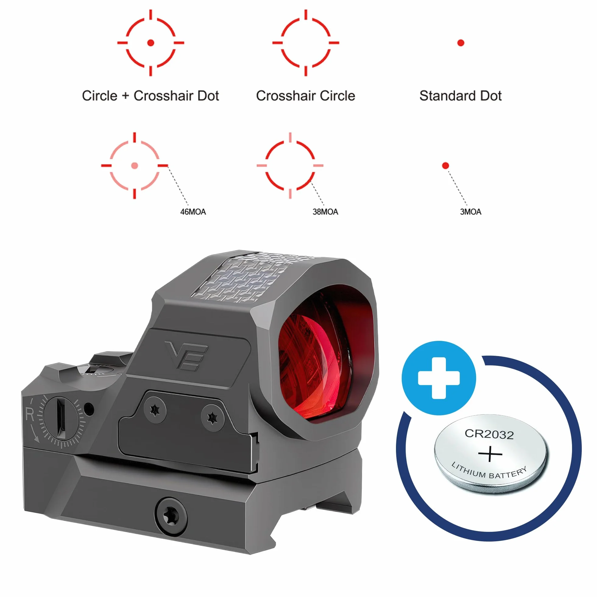 Vector Optics Frenzy-X Red Point Visor 1x19x26 Mrs Genii Solar Multi-Cell SCRD-SM64