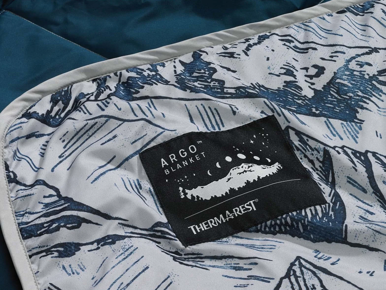 Therm-a-Rest Argo 2-osobowy koc plażowy, kemping, piknik, kolor: Valley View Print