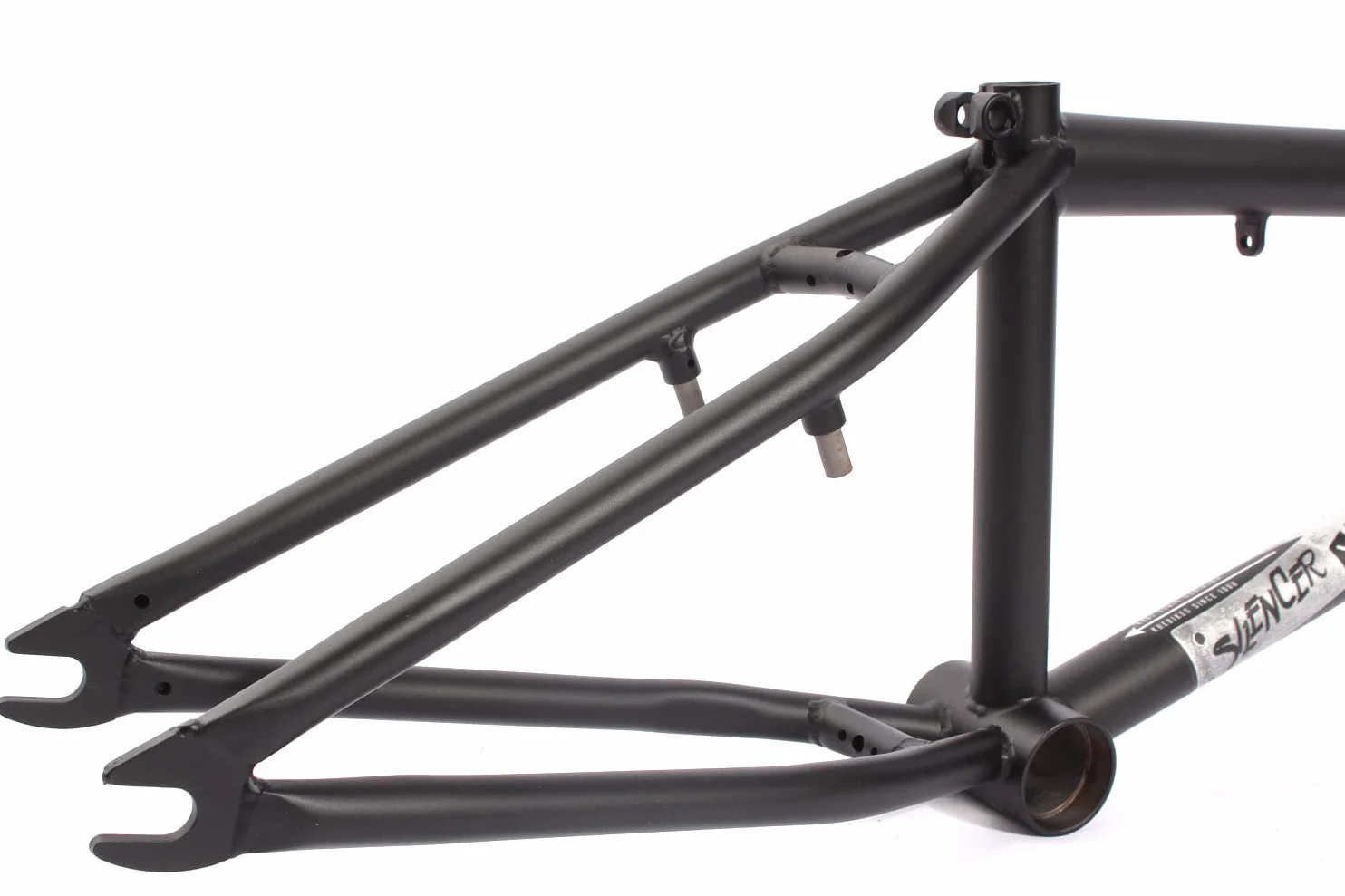 KHE BMX tłumik ramy LT 4130 CrMo 20 cali czarny matowy 20,6 cala 2,2 kg MID BB