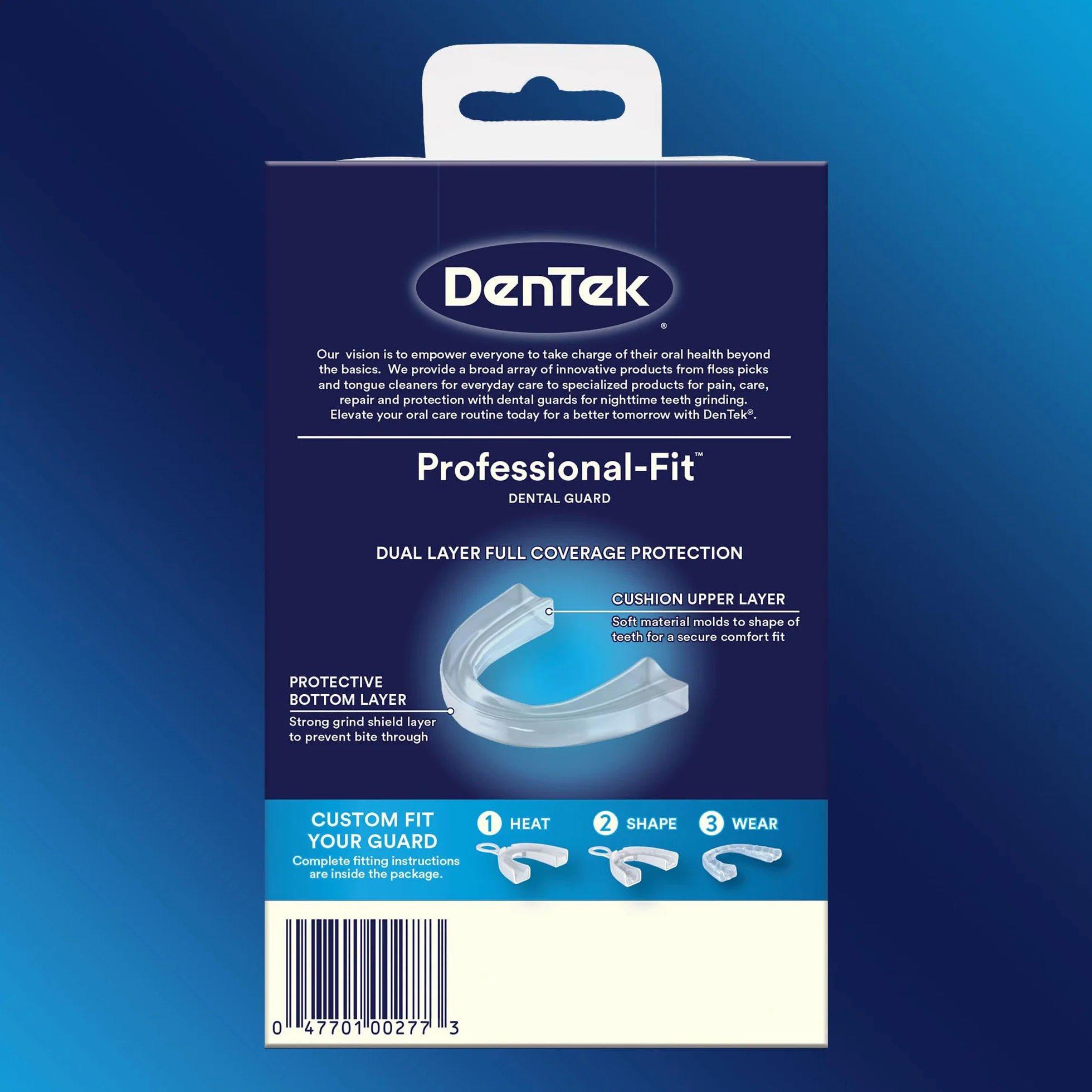 DenTek Professional-Fit Maksymalna ochrona Dental Guard | Ochrona przed nocnym szlifowaniem zębów | Opakowanie może się różnić