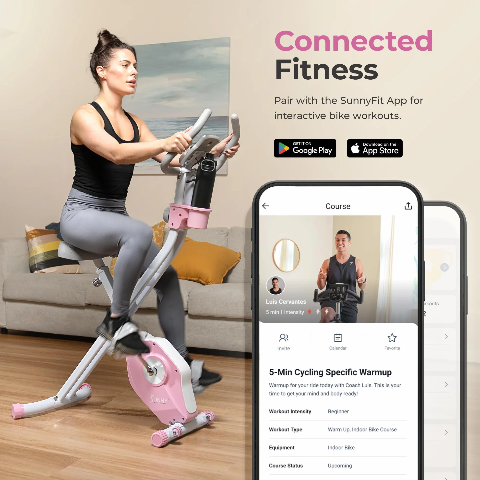 Sunny Health & Fitness X-Bike Pro Składany Rower Treningowy Magnetyczny 136 kg 14-Stopniowy Opór
