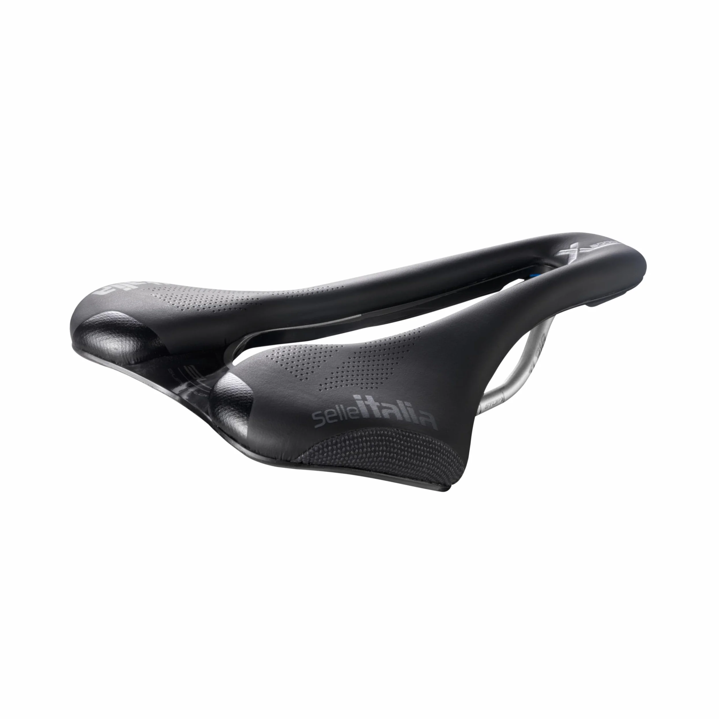 Selle Italia SLR Boost X-Cross TI 316 Superflow – Siodełko Terenowe I Przełajowe, Anatomiczny Otwór, Amortyzatory, Rama TI 316