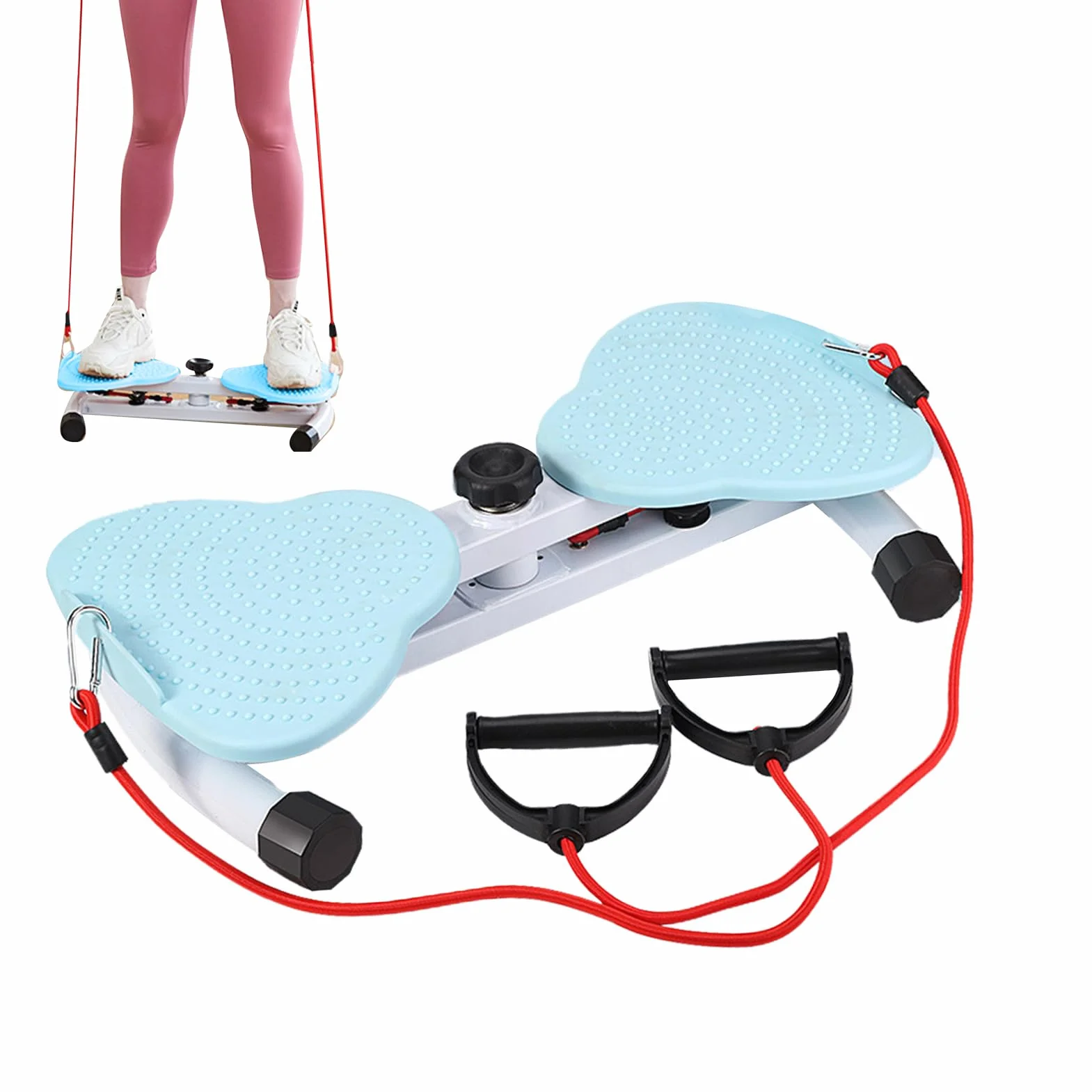 Ab Twist Board, Talia Twist Board do ćwiczeń, Talia Skręcająca Dysk Stojący Brzuch Twister Deska do ćwiczeń dla Kobiet Kobiecy masaż Stóp Utrata Masy Ciała Niebieski