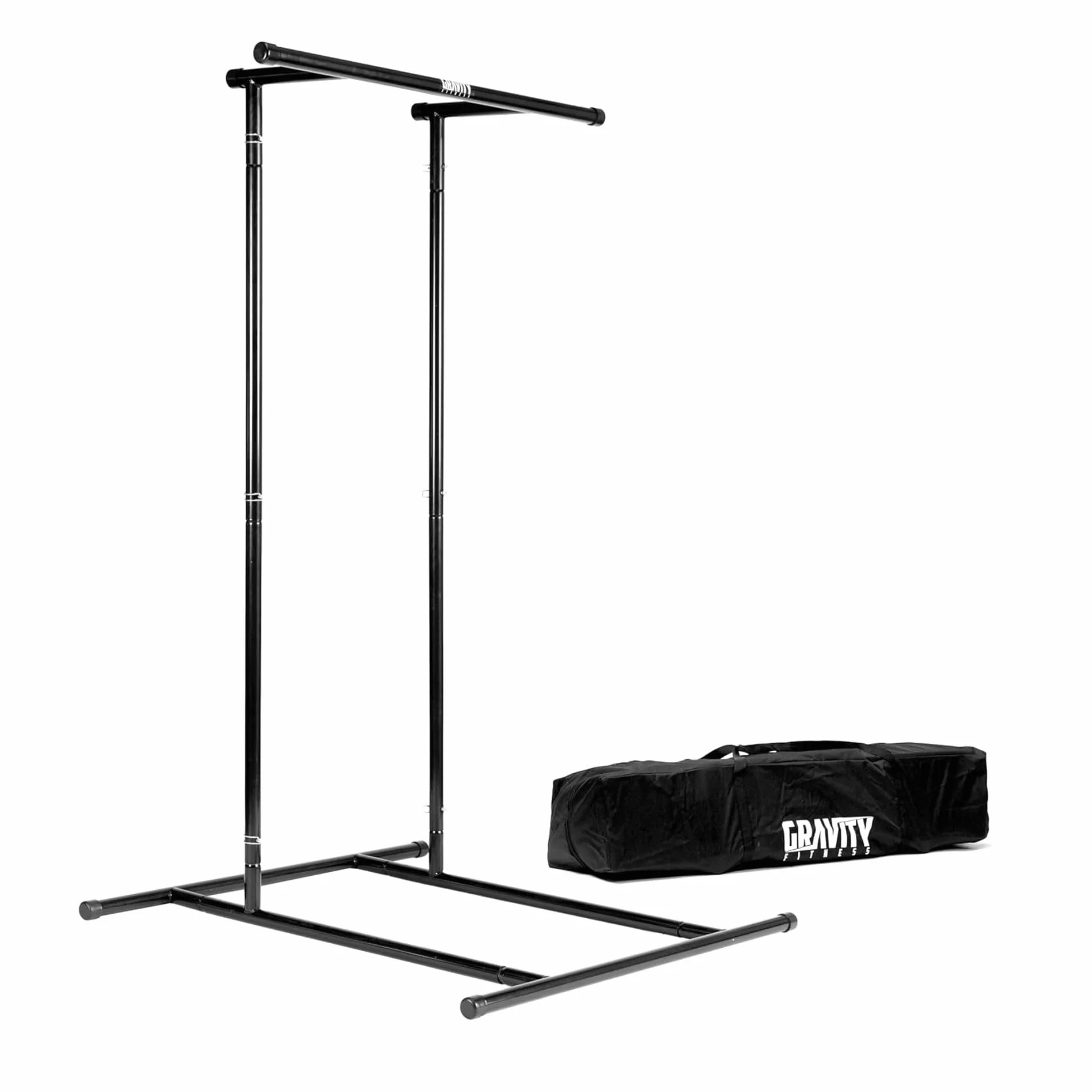 Drążek do podciągania Gravity Fitness – Wolnostojący i regulowany sprzęt do ćwiczeń kalistenicznych, treningu siłowego i ćwiczeń z masą ciała – do domu i na zewnątrz