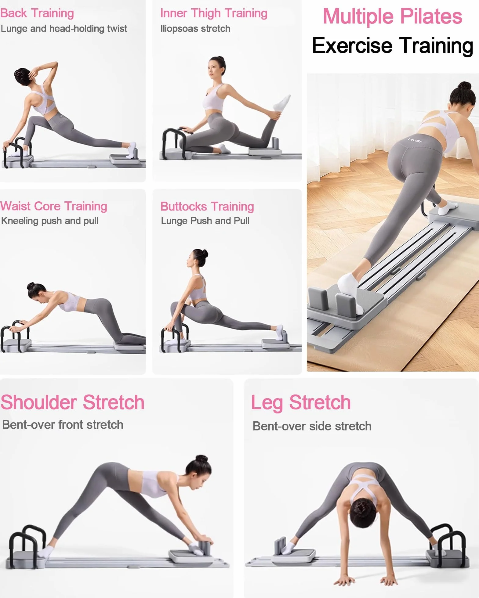Pilates Reformer Maszyna do Ćwiczeń dla Początkujących i Zaawansowanych