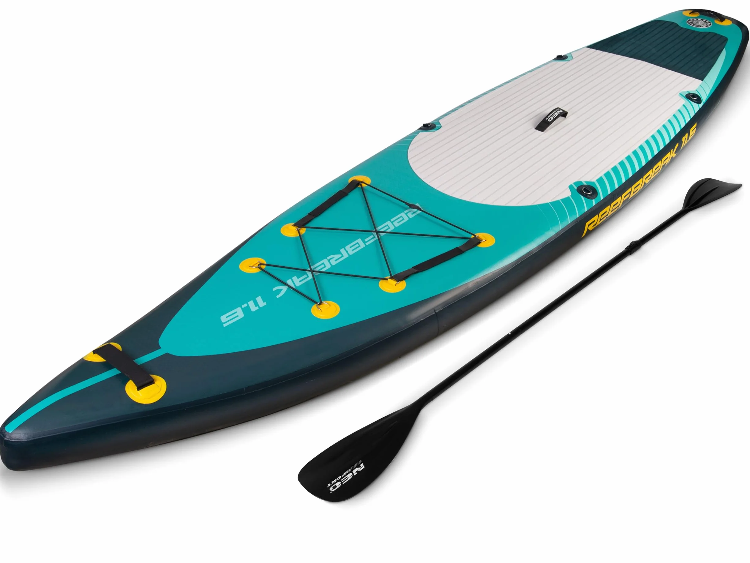 Neo-Sport deska SUP Reefbreak 350cm pompowana kompletna z wiosłem siedziskiem i plecakiem