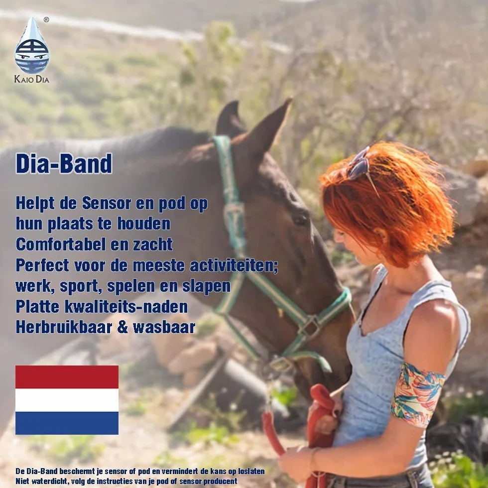 Dia-Band, mankiet ochronny do sensora glukozy Freestyle Libre, Medtronic, Dexcom lub Omnipod - Wygodna i wielokrotnego użytku opaska dla diabetyków. (XS (22-26 cm))