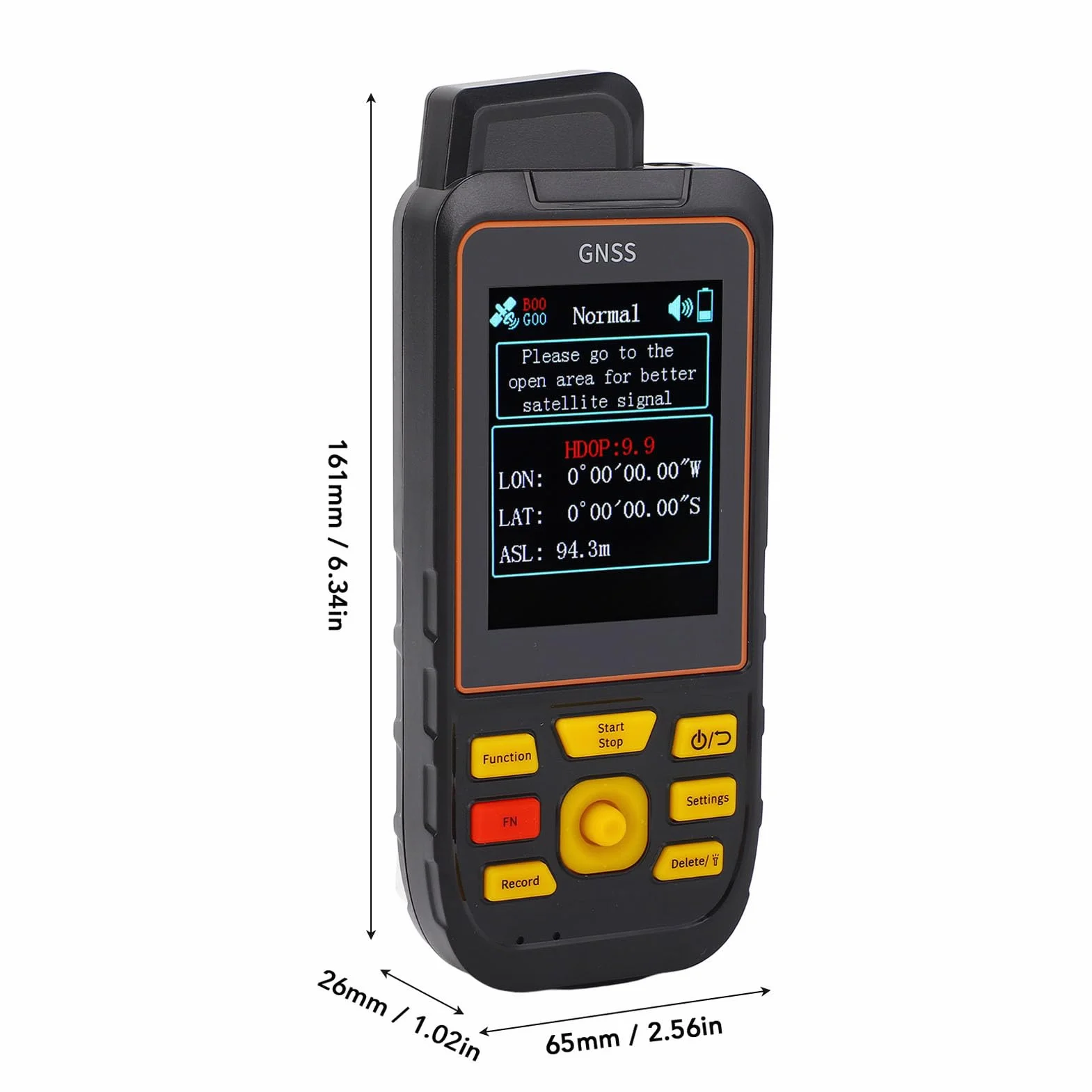 Ręczny Miernik Gruntu GPS, Miernik Geodezyjny D6E Odbiornik GNSS Miernik Gruntu GPS Dokładność 2 M