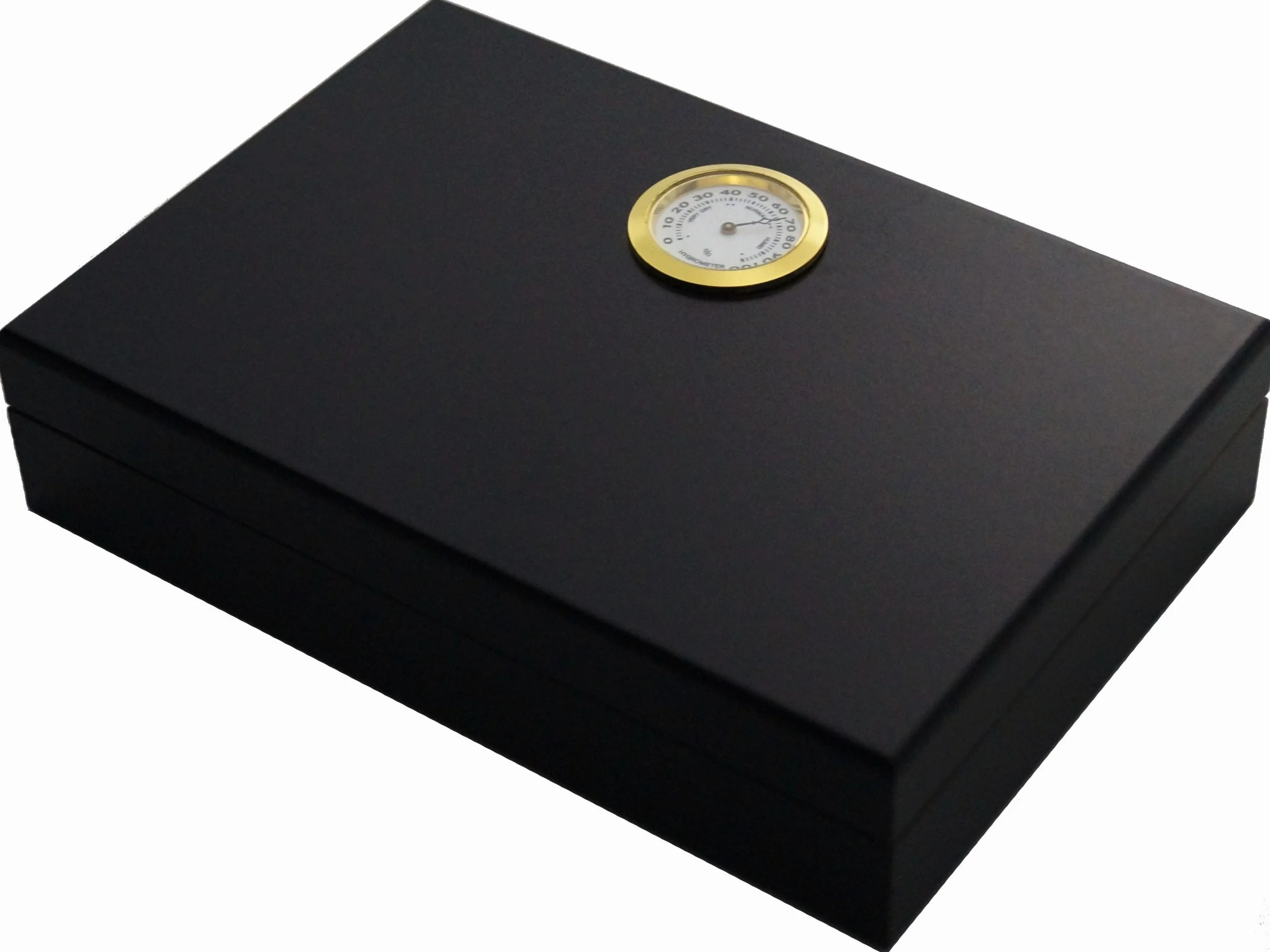 GERMANUS Humidor podróżny czarny z drewnem cedrowym wraz z humidor brevier w kolorze czarnym