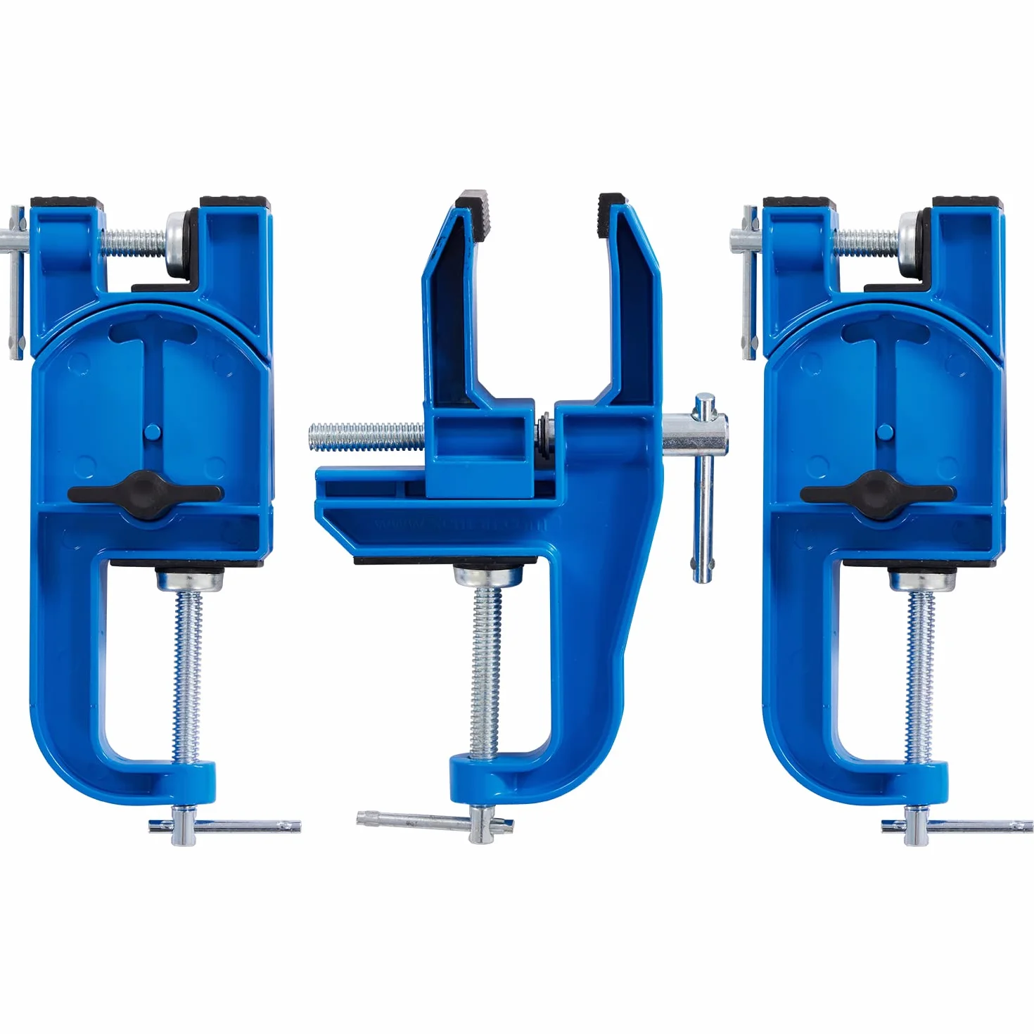 Xcman ALPINE SKI VISE BLUE morsa per sci in metallo regolabile altezza e angolazione