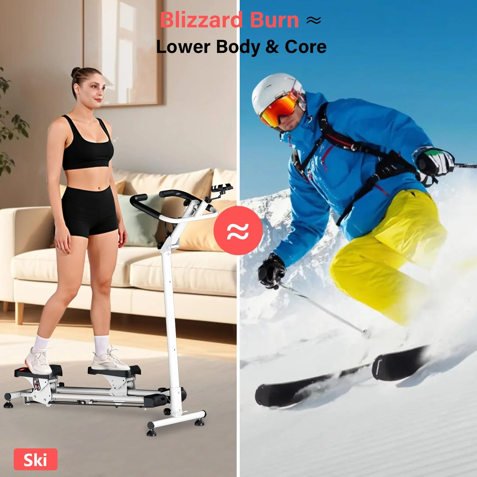 TODO Stepper schodowy do ćwiczeń w domu z 3 Trybami Treningu, kompaktowy składany pionowa maszyna wspinaczkowa, wyświetlaczem LCD, nośności 150kg