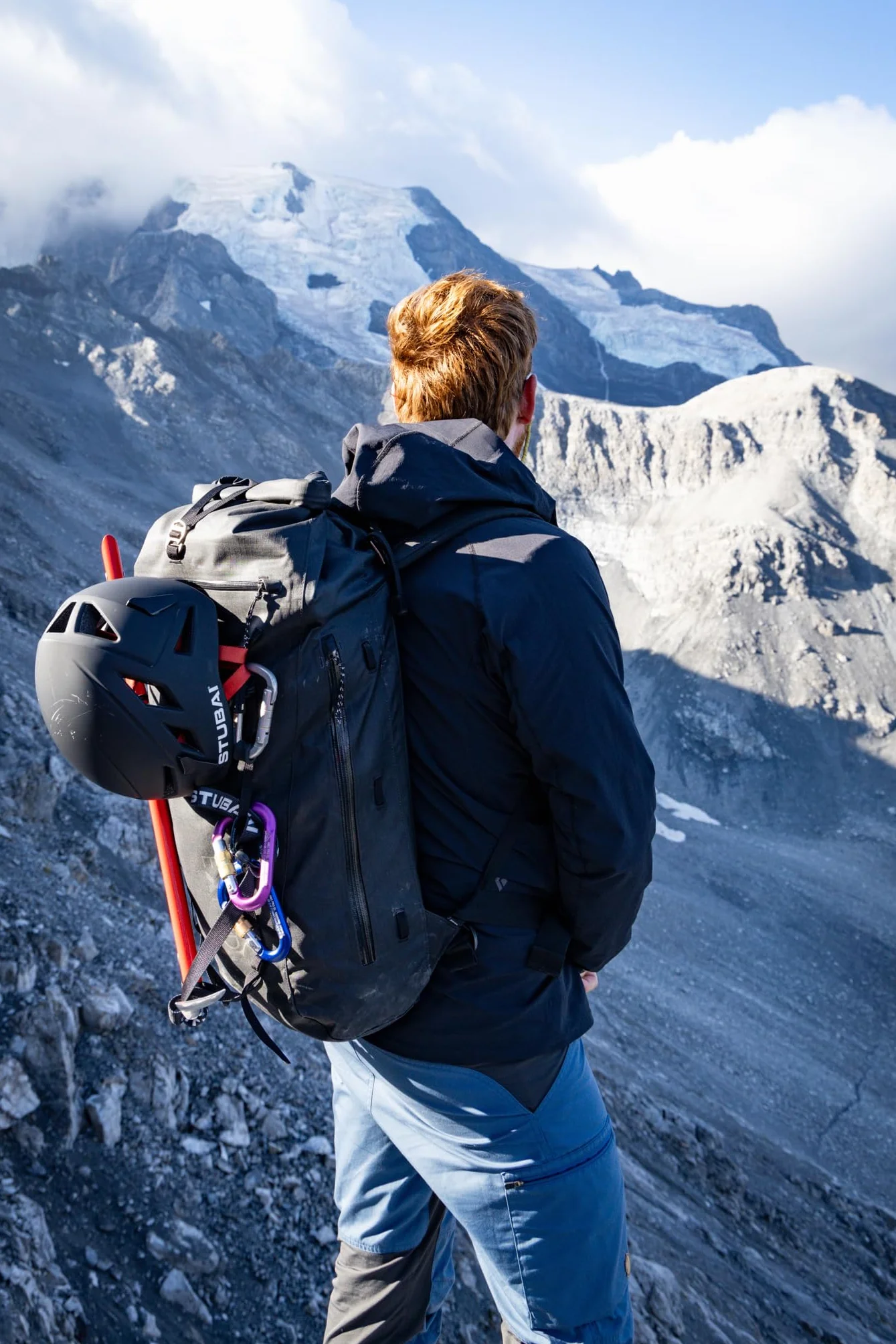 SUMMIT LIGHT Xi1 Klettersteig-Set, Sonderedition ohne Metallrastpunkt, inkl. 2x Summit Light Karabiner (1x Rot & 1x Schwarz)