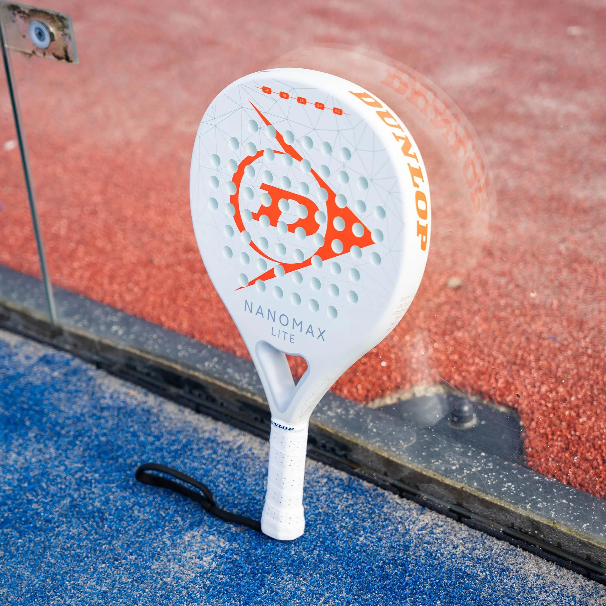 DUNLOP Padel Bat Nanomax Lite – hybrydowa ramka grafitowa – średni balans miękki rdzeń EVA, lekki kij sterujący