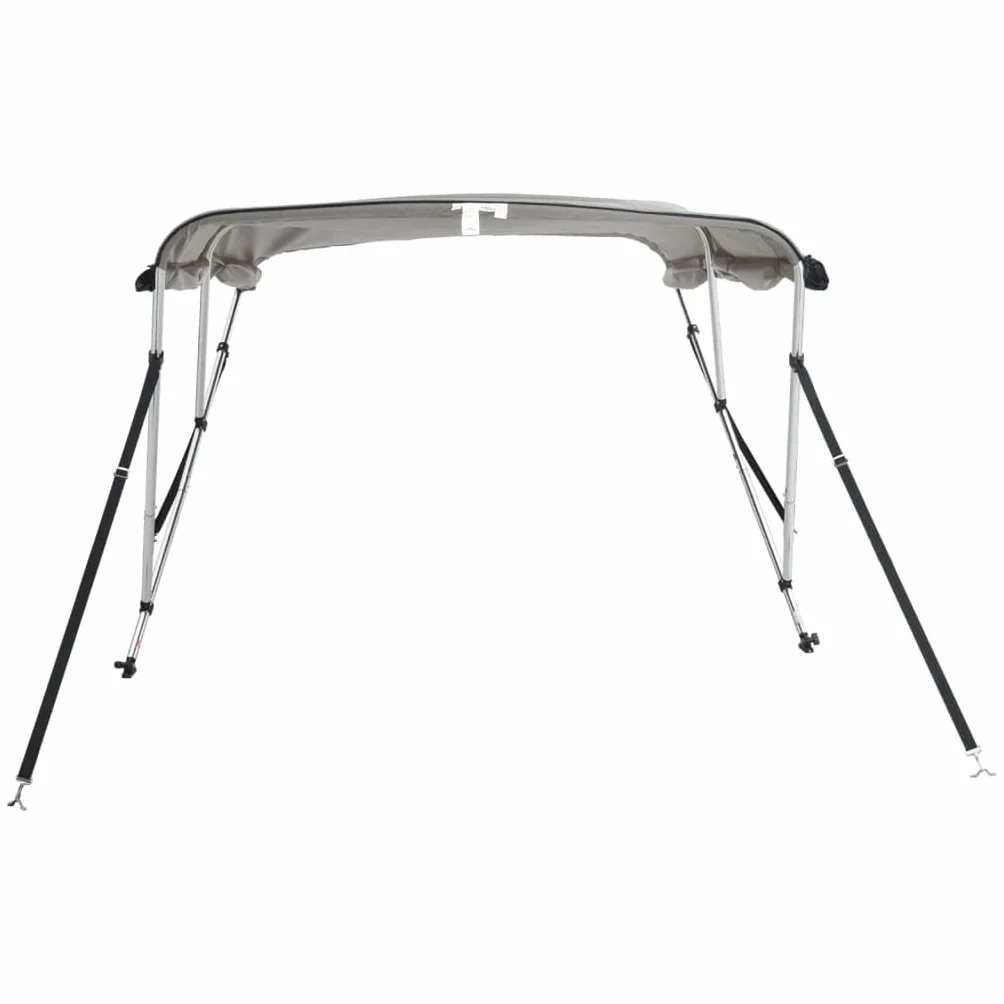 vidaXL Daszek bimini ze ściankami, 3 pałąki, 183x(170-182) x137 cm, daszek do łodzi, bimini do łodzi, daszek bimini, daszek do łódki
