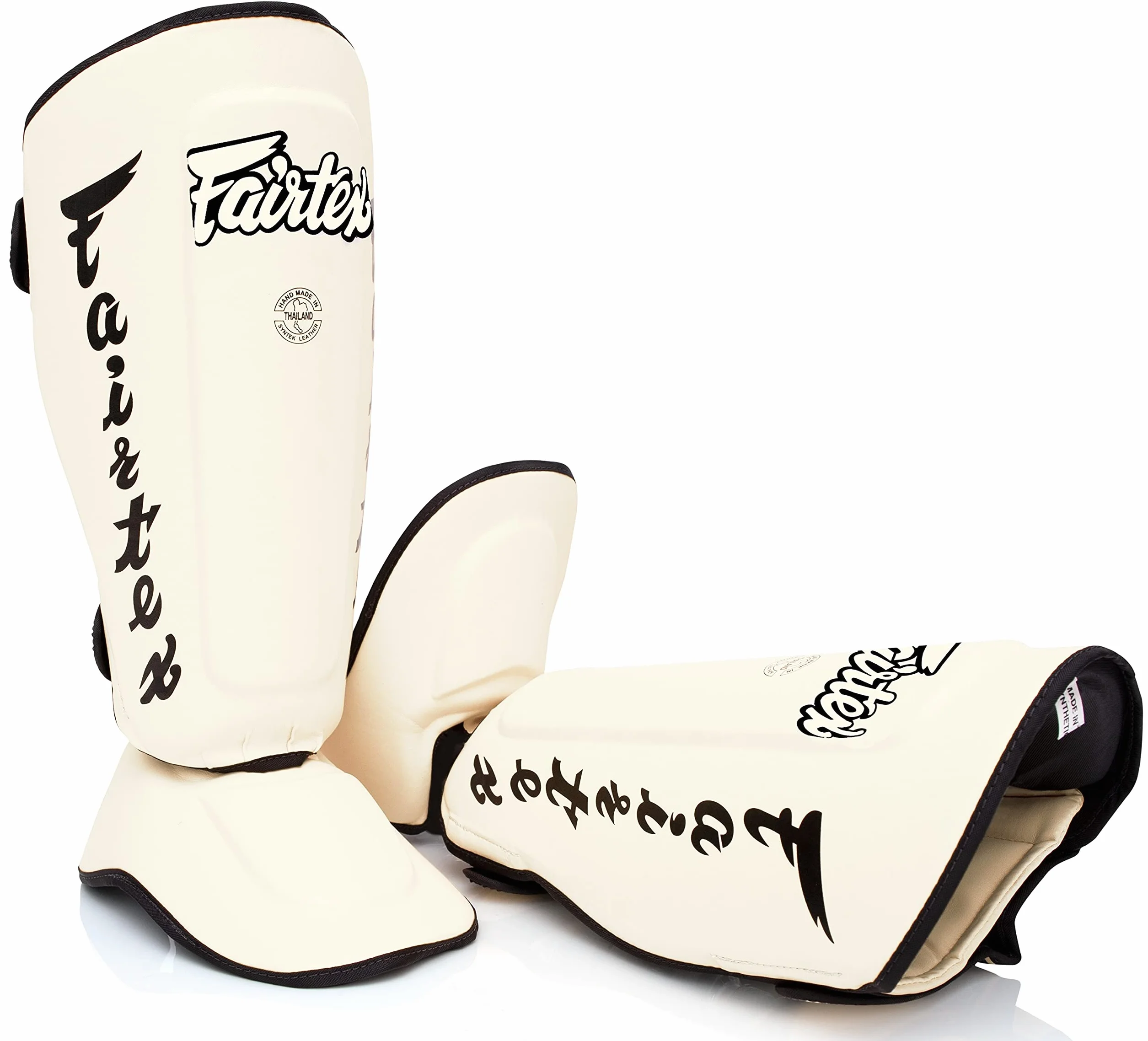 Fairtex ochraniacze na golenie SP7 Twister Czarny biały czerwony niebieski żółty Średni duży XL
