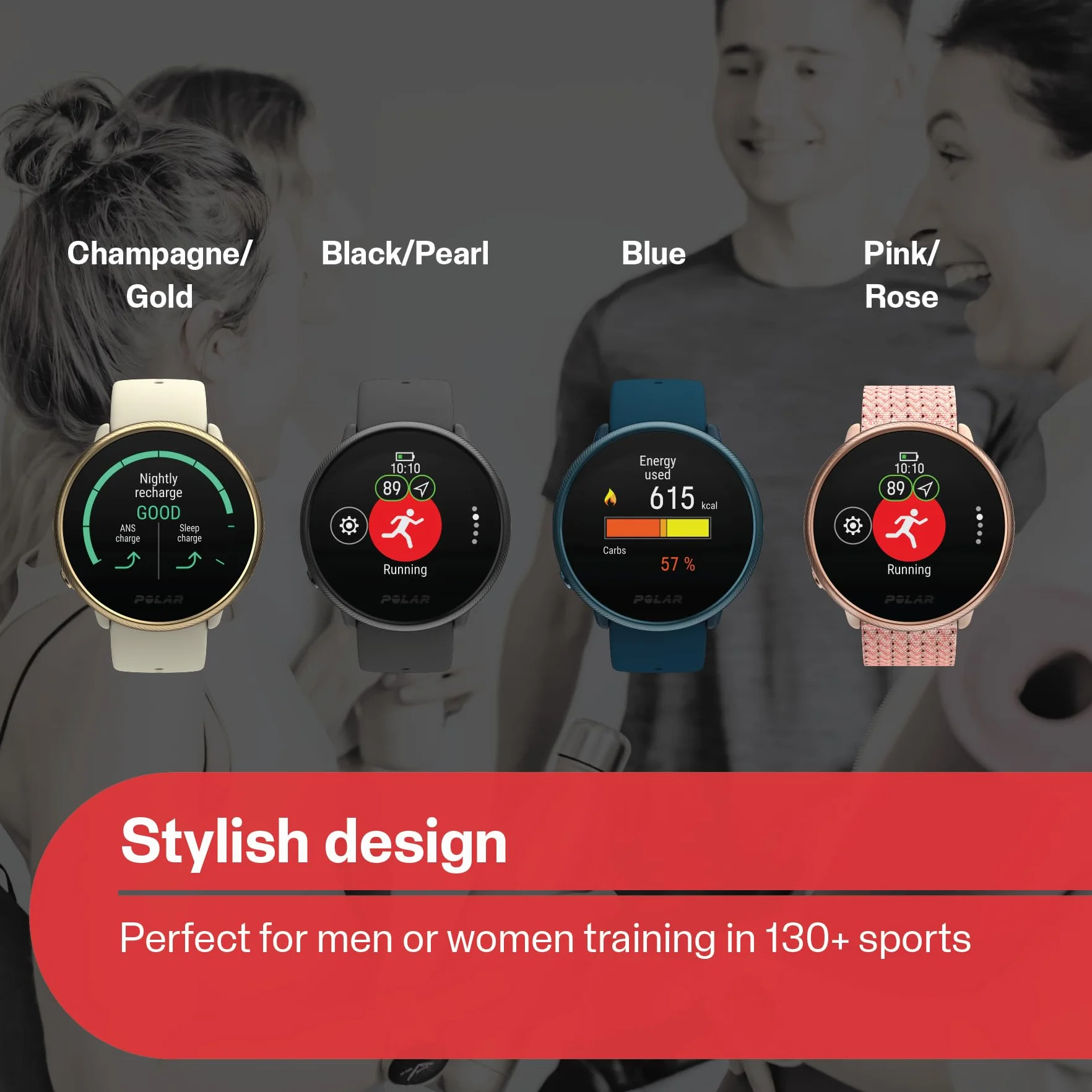 Polar Ignite 2 Zegarek sportowy GPS Pomiar tętna Monitorowanie snu Funkcje inteligentne