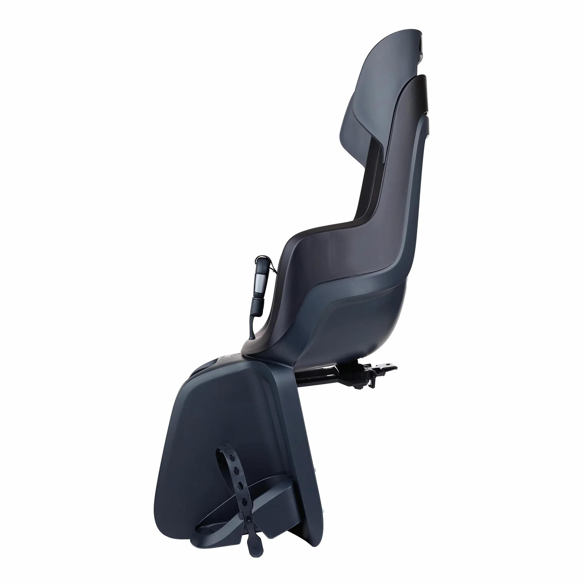 BOBIKE 8011500001 - Tylny fotelik dziecięcy GO MAXI AVS+, zamontowany na bagażniku AVS+, odpowiedni dla dzieci o maksymalnej wadze 22 kg, w kolorze czarnym Urban Black.