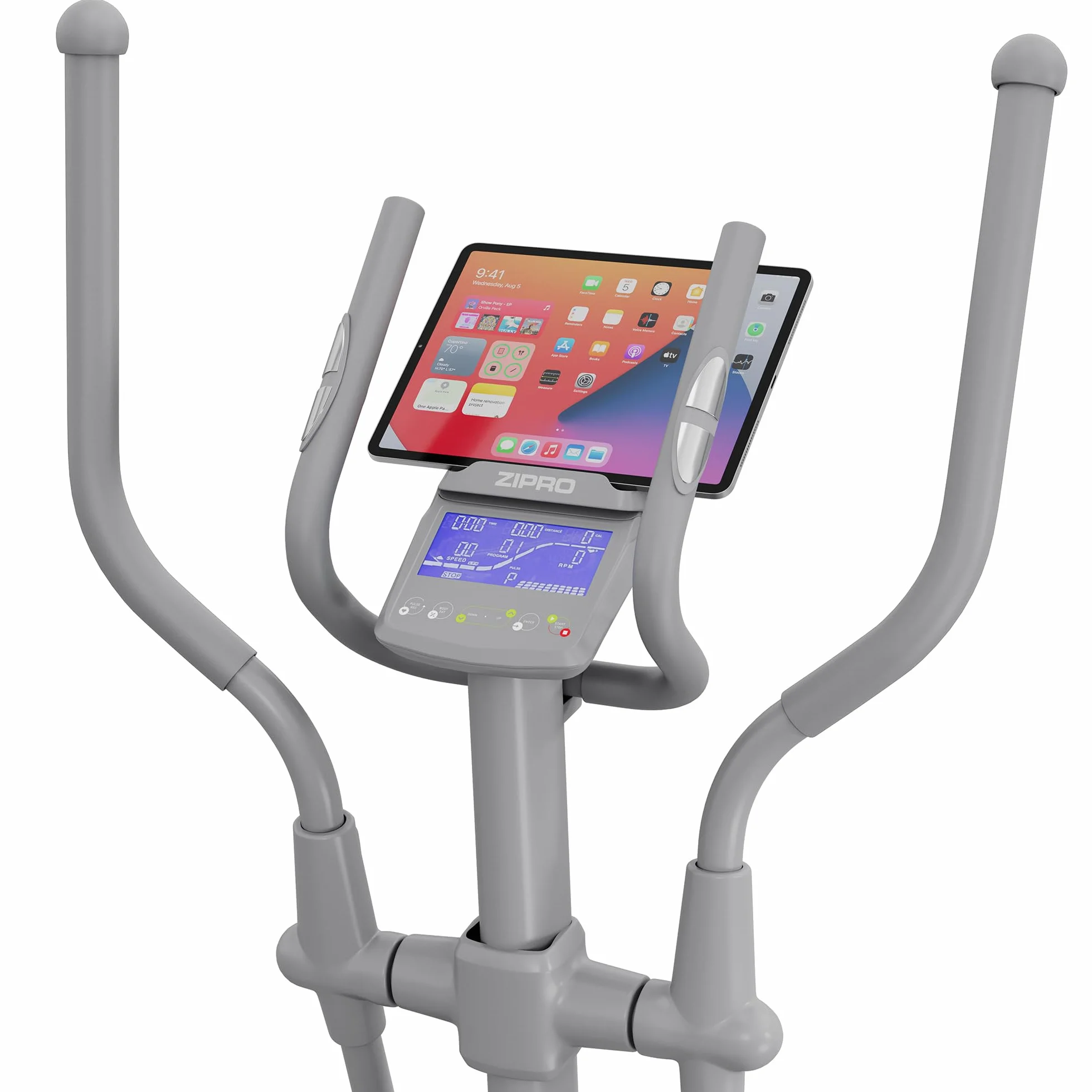 ZIPRO Wave | Orbitrek | Czarny / Biały | Orbitrek do użytku domowego| Urządzenie do treningu cardio | Urządzenie do ćwiczeń | Trenażer domowy | 32 poziomy oporu | Bluetooth