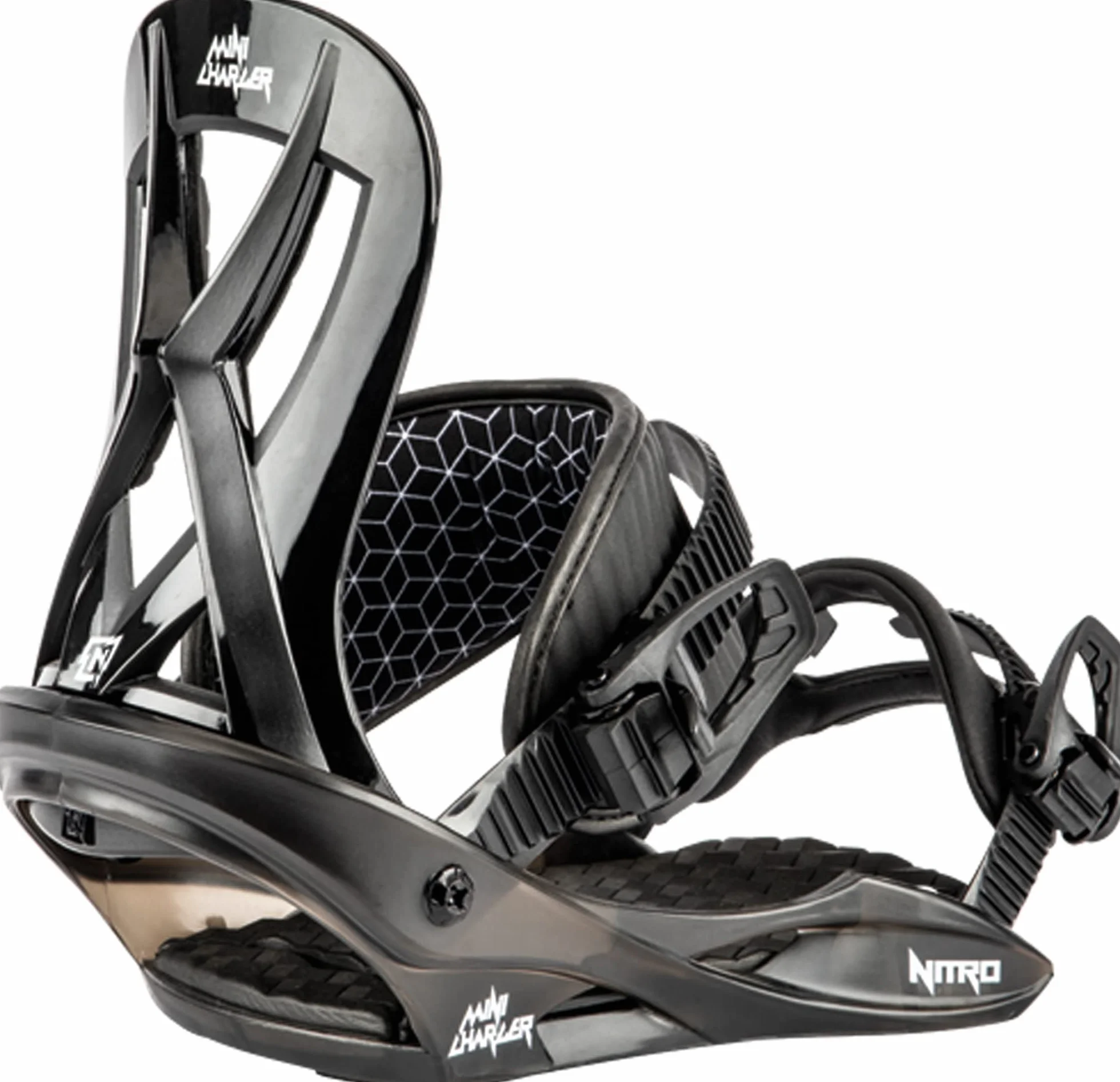 Nitro Mini Charger (Cardb.Box) Wiązania snowboardowe, Dzieci, Black, S