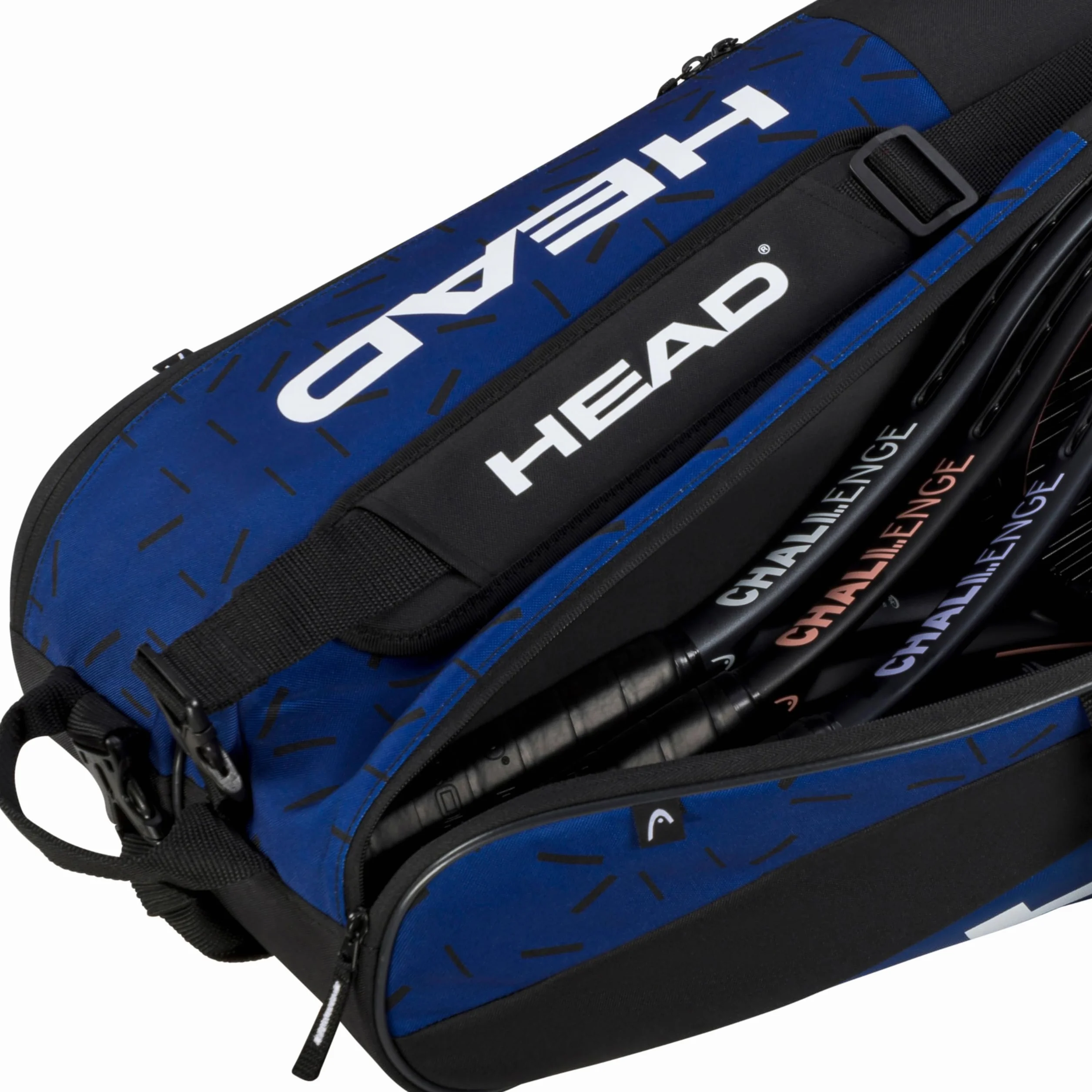 HEAD Unisex Adult Team Racquet Bag L torba tenisowa, niebieska/czarna, L