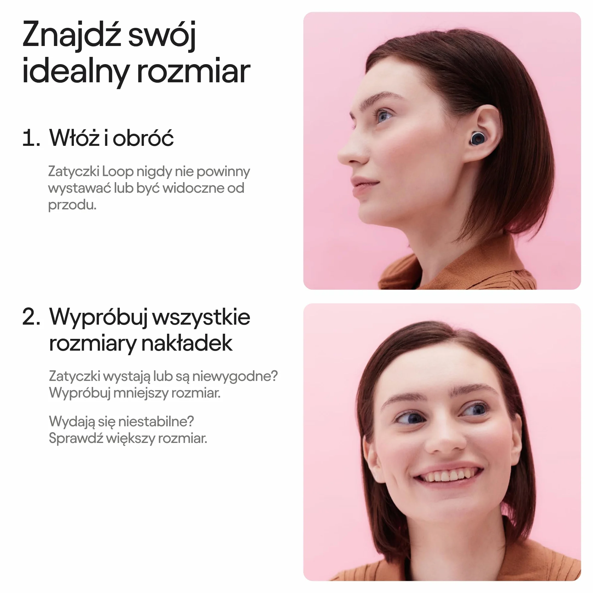 Loop Experience 2 Plus Certyfikowane ochronniki słuchu 17 dB wysoka wierność + Mute