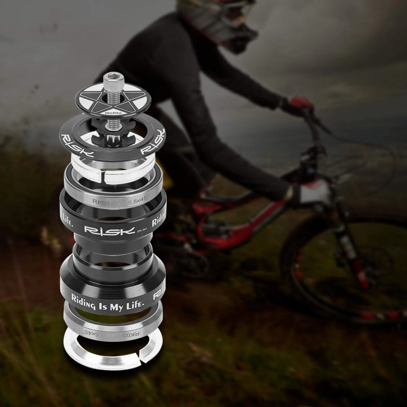 Zestaw słuchawkowy rowerowy, zestaw słuchawkowy rowerowy 34 mm ze stopu aluminium, zestaw słuchawkowy rowerowy 34 mm do łożyska widelca prostego 28,6 mm