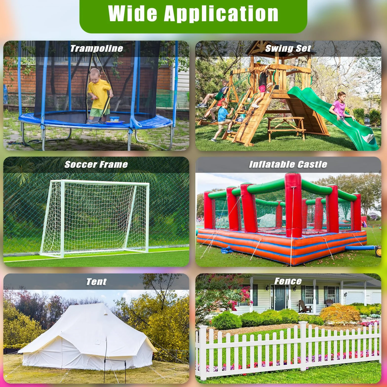 BeneLabel Kotwa gruntowa, 80 cm, śruba kotwiąca do trampoliny, 4 szt., wytrzymały wiatr, burza, ziemia, piasek, kolce 7,2 cm, spirala do ramy wspinaczkowej, przyczepy kempingowej, wiaty, ogrodzenia z