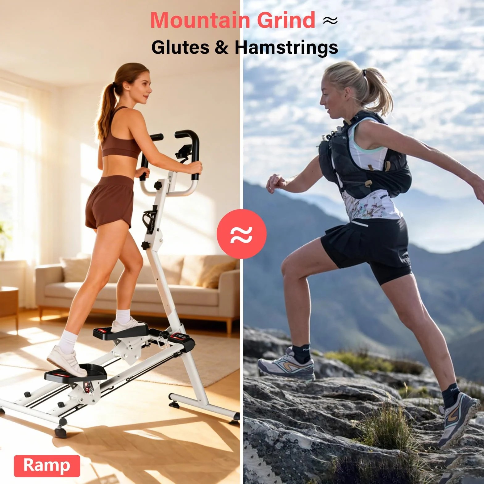 TODO Stepper schodowy do ćwiczeń w domu z 3 Trybami Treningu, kompaktowy składany pionowa maszyna wspinaczkowa, wyświetlaczem LCD, nośności 150kg