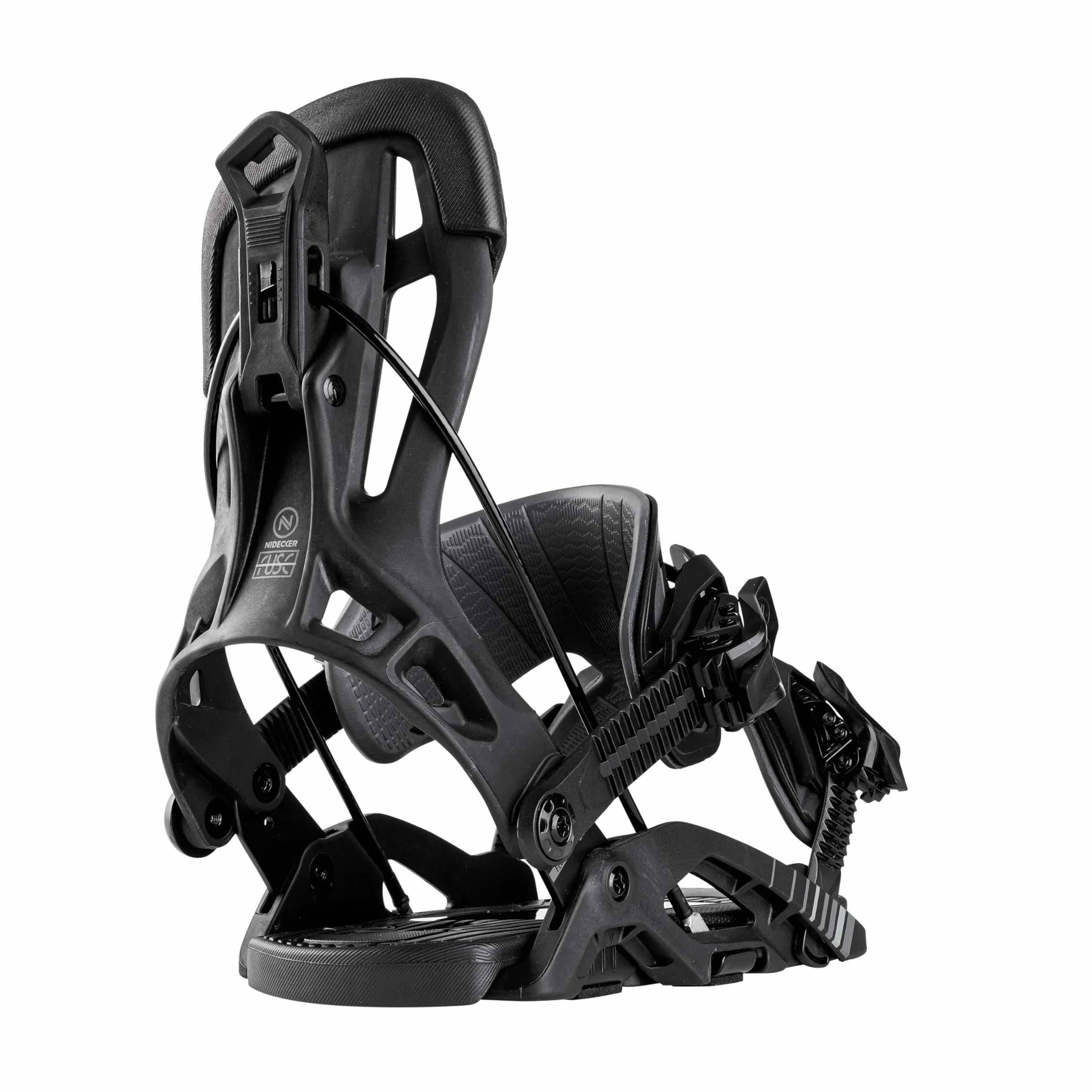 Nidecker Flow Fuse Snowboard Bindings Speed-Entry Fusion PowerStrap Glass Filled Nylonowa Płyta Bazowa