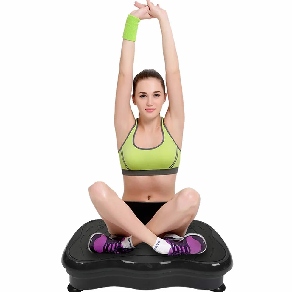 Platformy wibracyjne fitness z 2 paskami oporowymi do domu