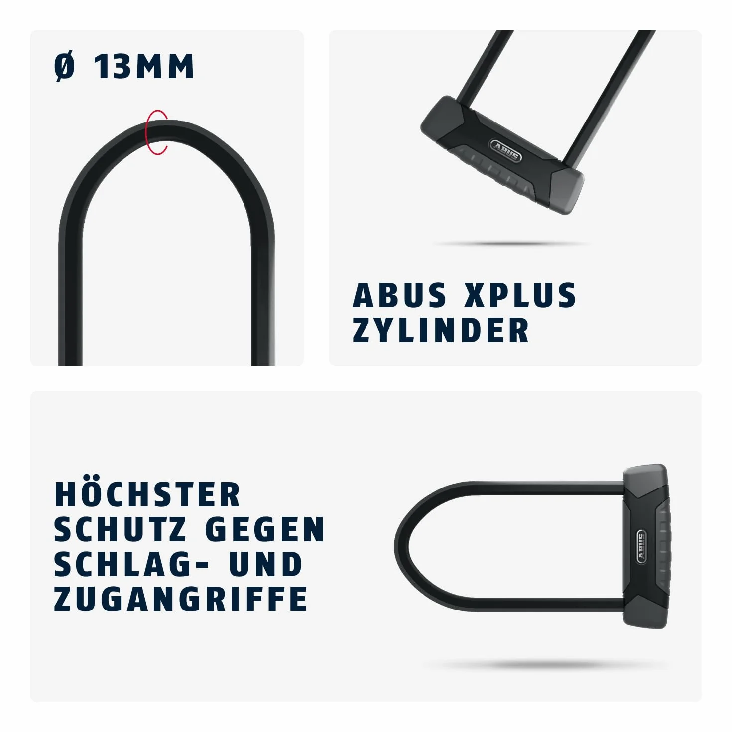 Abus GRANIT XPlus 540 U-Lock 160HB300 Antirrob, 300 mm + USH540