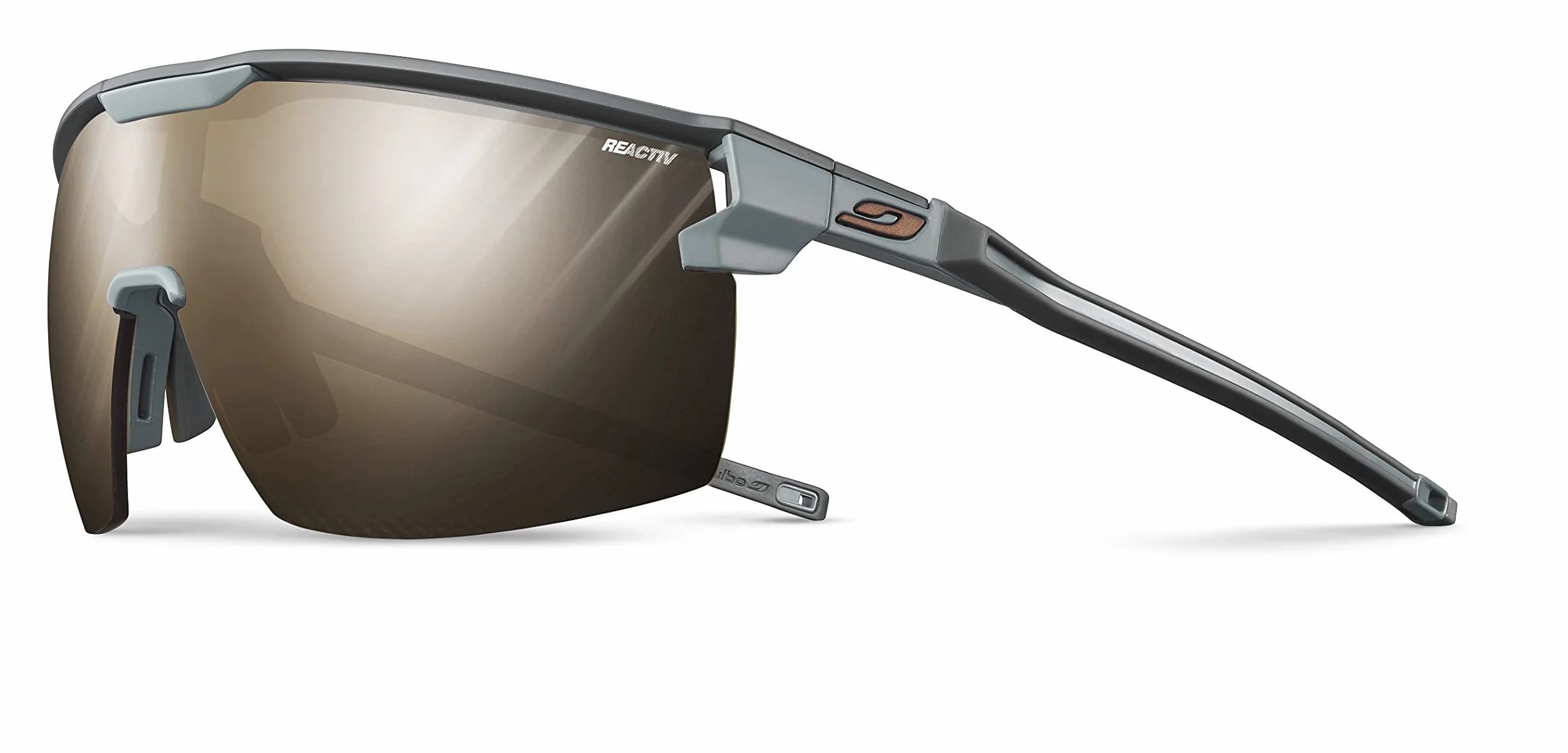 Julbo Ultimate Cover okulary przeciwsłoneczne, szare/szare, jeden rozmiar, szary/szary, Rozmiar uniwersalny