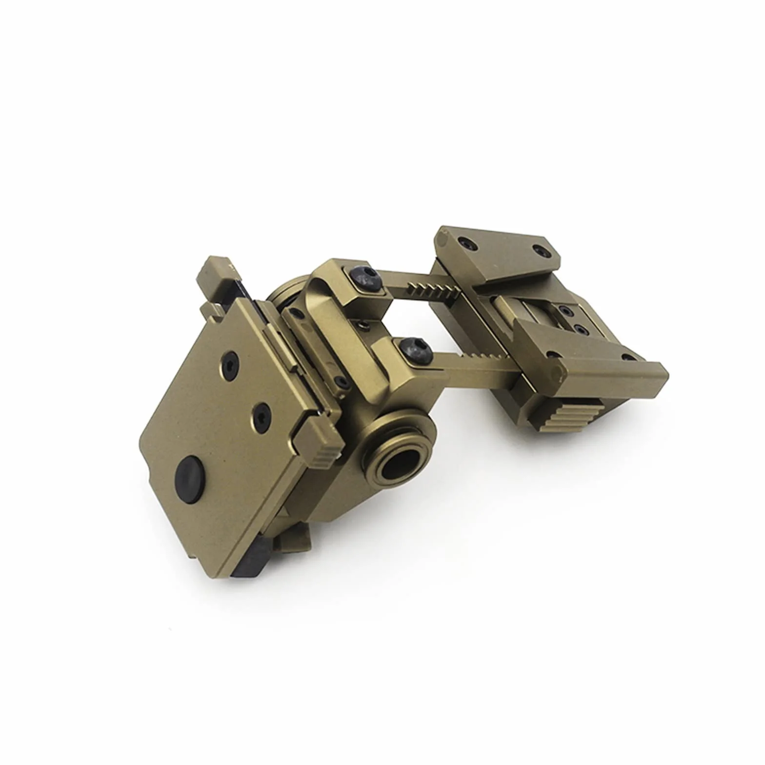 Noktowizor, Metalowe Wilcox L4G24 NVG Mount gogle noktowizyjne Arms Bridge Fast OPS uchwyt na kask Breakaway Base Adapters Do Nocnego OgląDania Lub Obserwacji (Color : Nero)
