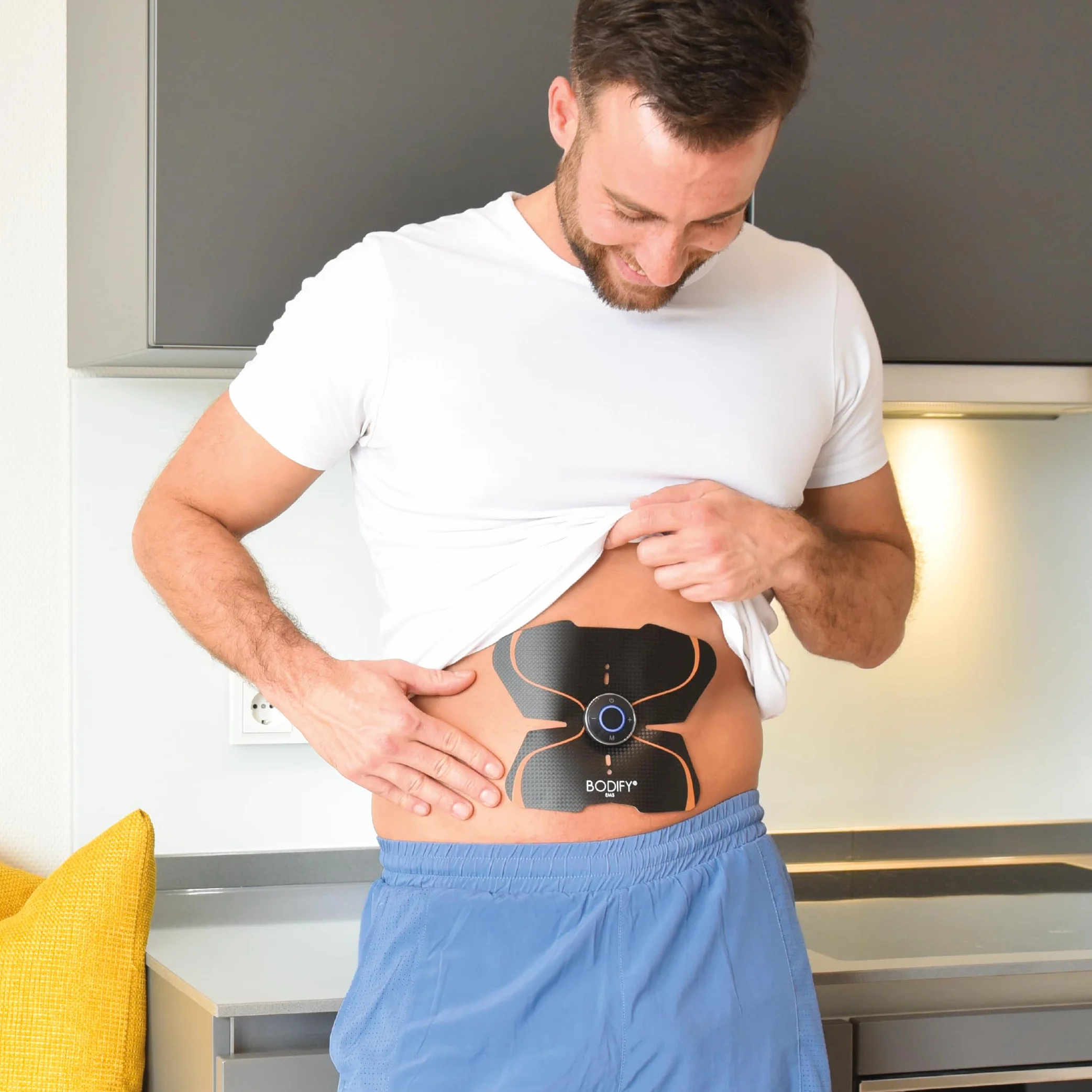 Bodify® EMS Abs Trainer – Aktywacja mięśni brzucha! – Aktywacja mięśni – Trening EMS – Trening mięśni brzucha – dla mężczyzn i kobiet ORYGINAŁ