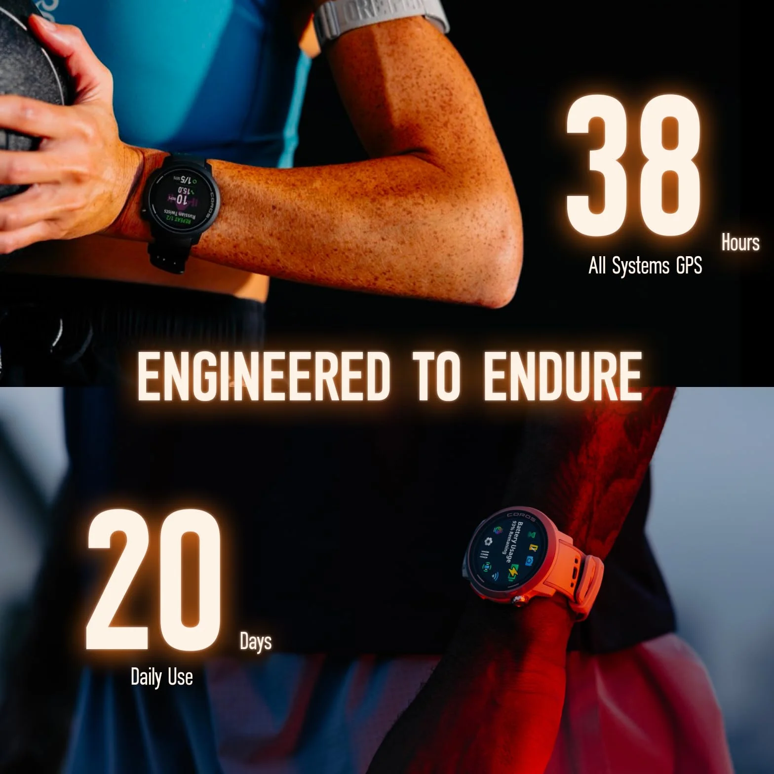 COROS Pace Pro zegarek sportowy GPS, ekran dotykowy AMOLED 1,3", nasz najszybszy procesor, 20 dni pracy baterii, nawigacja z globalnymi mapami offline, śledzenie snu, bieganie, jazda na rowerze