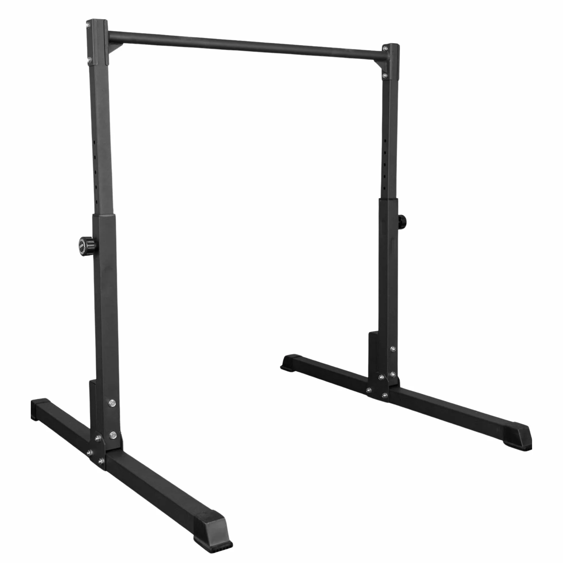 Gravity Fitness Calisthenics Statyczny drążek do treningu siłowego w domu, na siłownię, regulowana wysokość, przedni drążek dźwigni z antypoślizgowymi nóżkami, powlekany proszkowo uchwyt do treningu