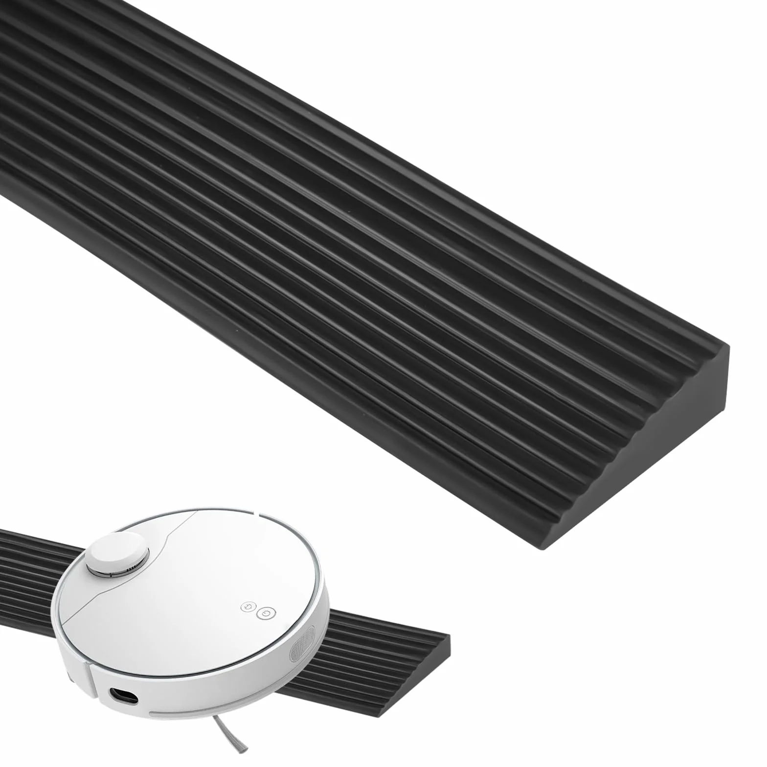 EXIN DECHEN Rampa Progowa 100 x 5,5 x 1,6 cm, PCW, Antypoślizgowa, Gumowa, Do Wózka Inwalidzkiego i Dziecięcego