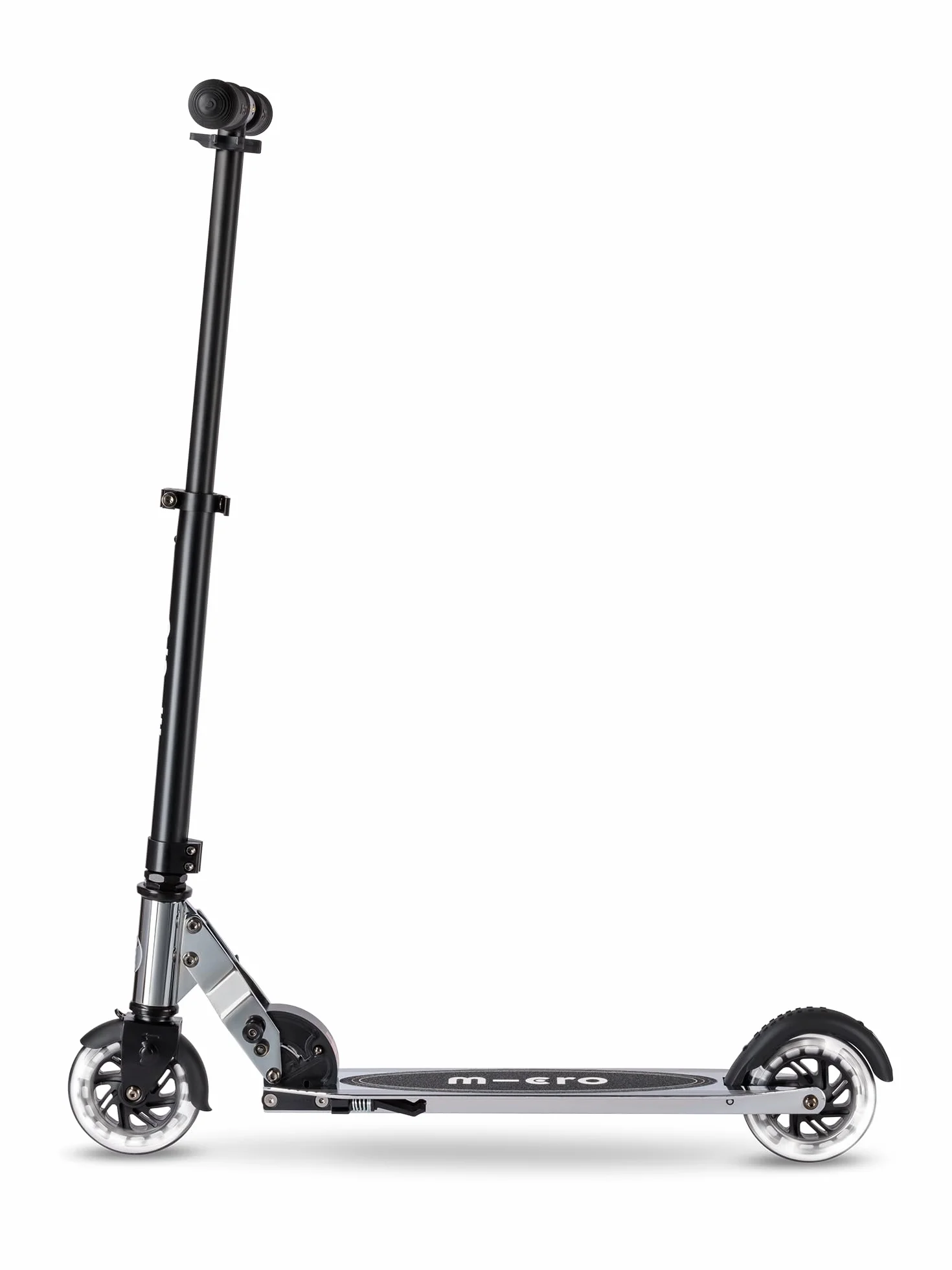 Micro | Micro Sprite LED Scooter 2 Wheels Kids | Skuter i składane uchwyty | Koła z oświetleniem LED | Lekki i regulowany w wysokości | +5 lat | Chłopcy i dziewczęta