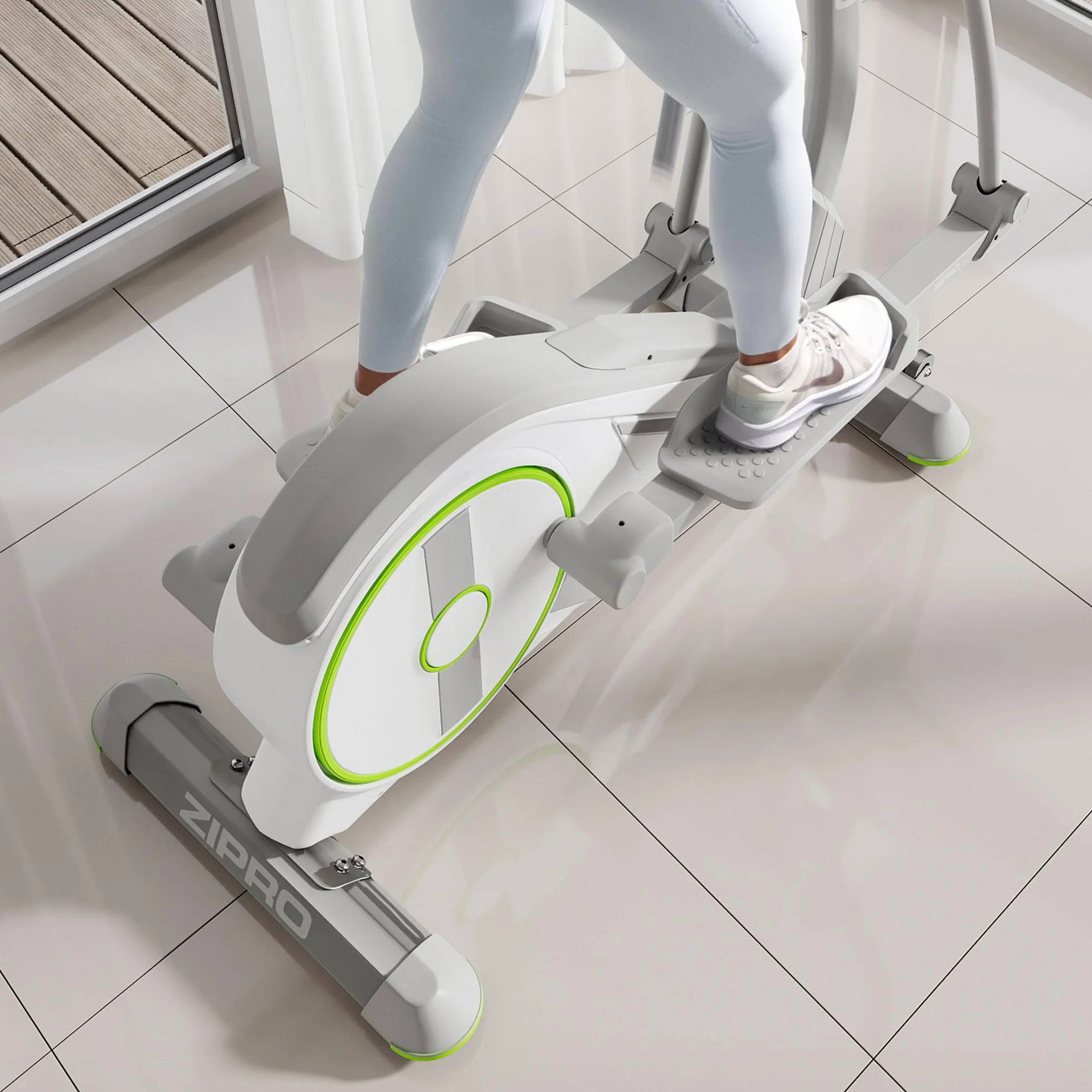 ZIPRO Wave | Orbitrek | Czarny / Biały | Orbitrek do użytku domowego| Urządzenie do treningu cardio | Urządzenie do ćwiczeń | Trenażer domowy | 32 poziomy oporu | Bluetooth
