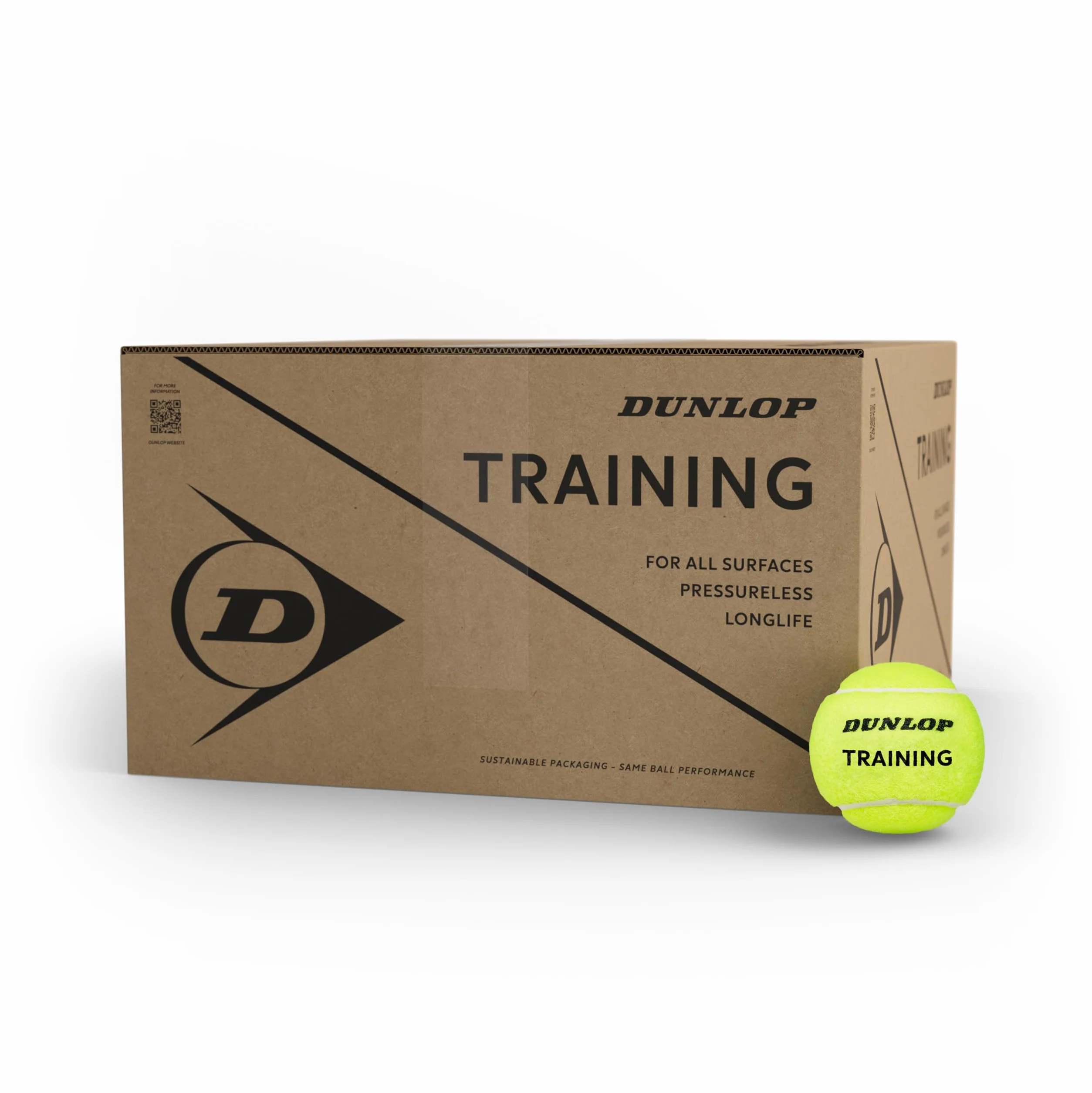DUNLOP Trening piłki tenisowej – do treningu i treningu (72 piłki)