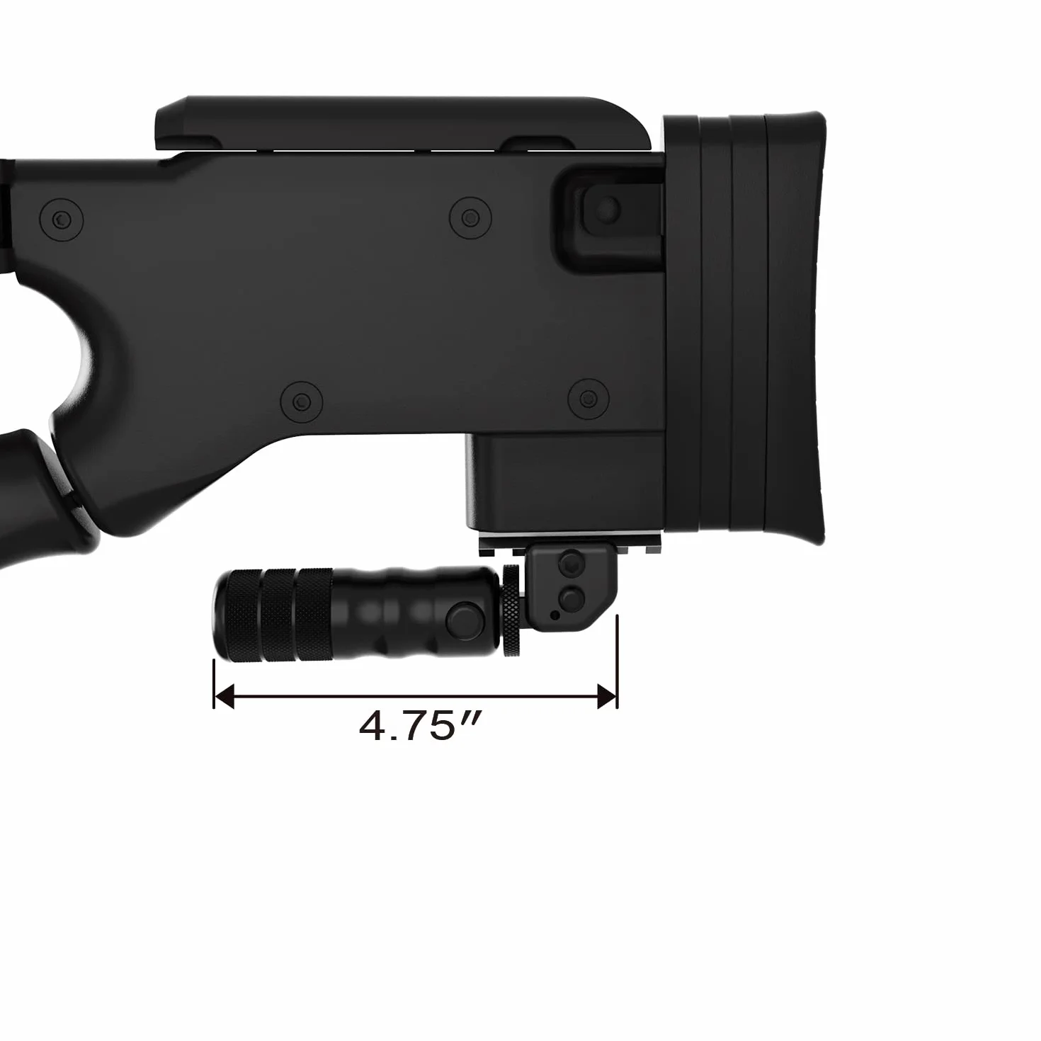Picatinny Monopod z regulacją wysokości 11,8-14,4 cm precyzyjny